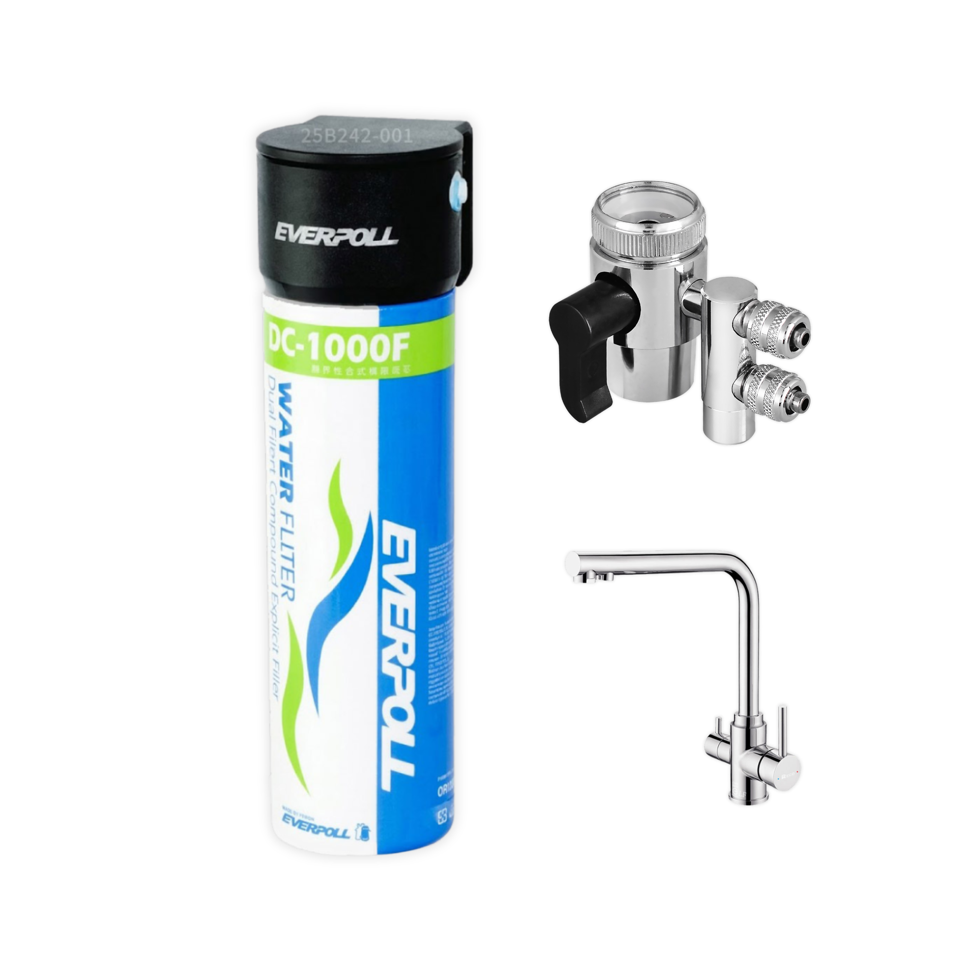 【🏠 租屋族救星】EVERPOLL 愛科 DC-1000 雙效複合式淨水系統