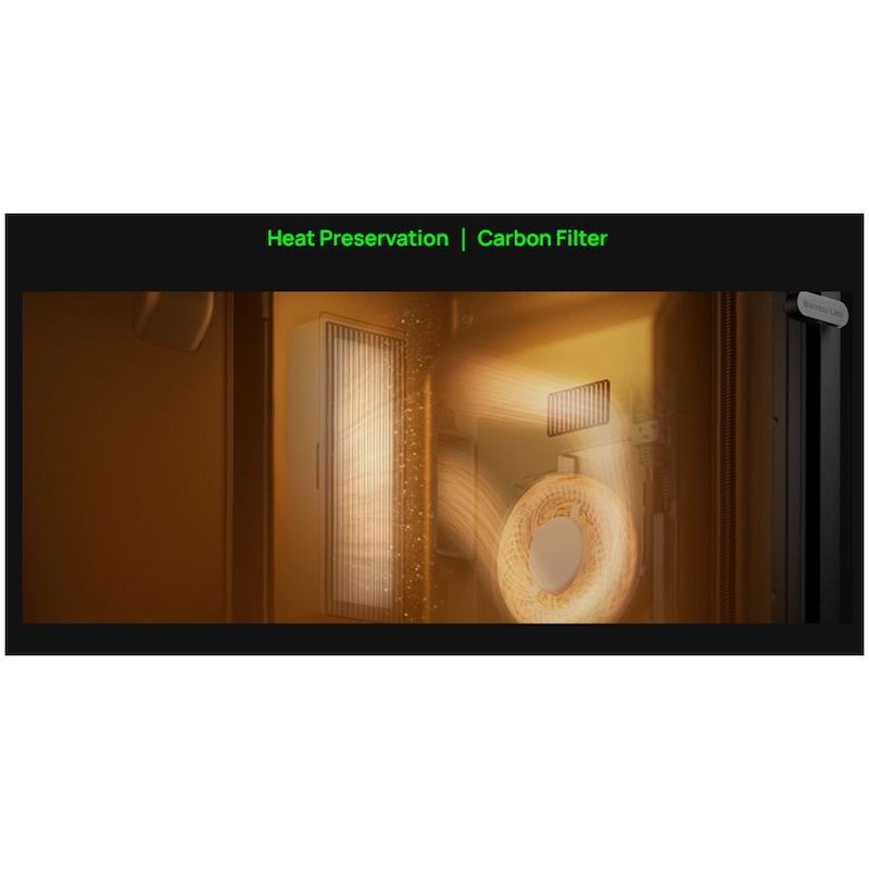 DTSL_Bambu Lab P2S 3D Printer_DTSL_Heat Preservation & Carbon Filter