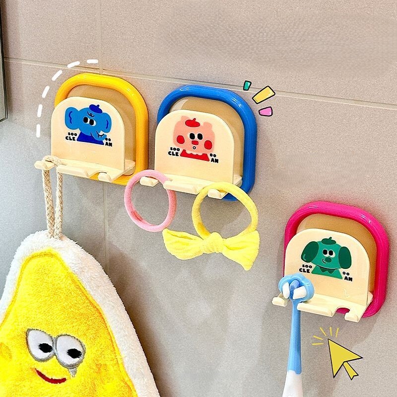 《6588》免釘浴室壁掛多功能牙刷架