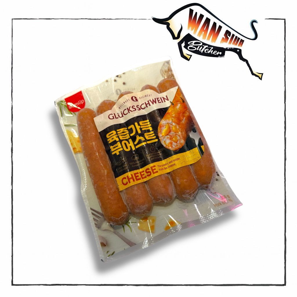 韓國三立 - 幸運豬門店德式芝士豬肉腸 350g