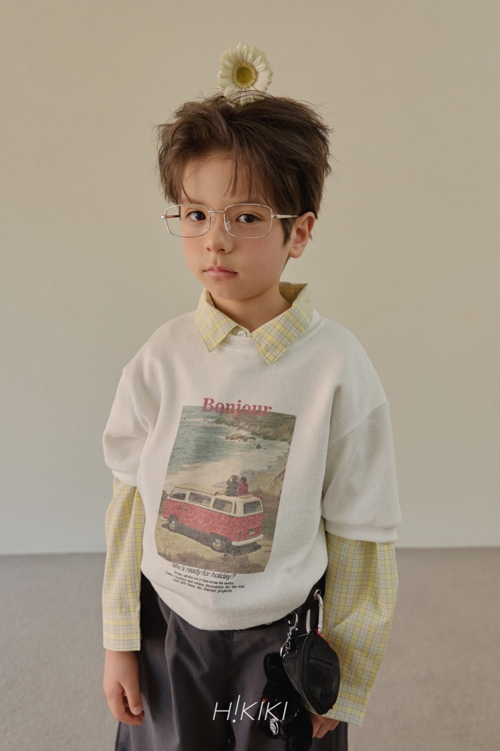 Hi! kiki 針織 Bonjour tee / 2色