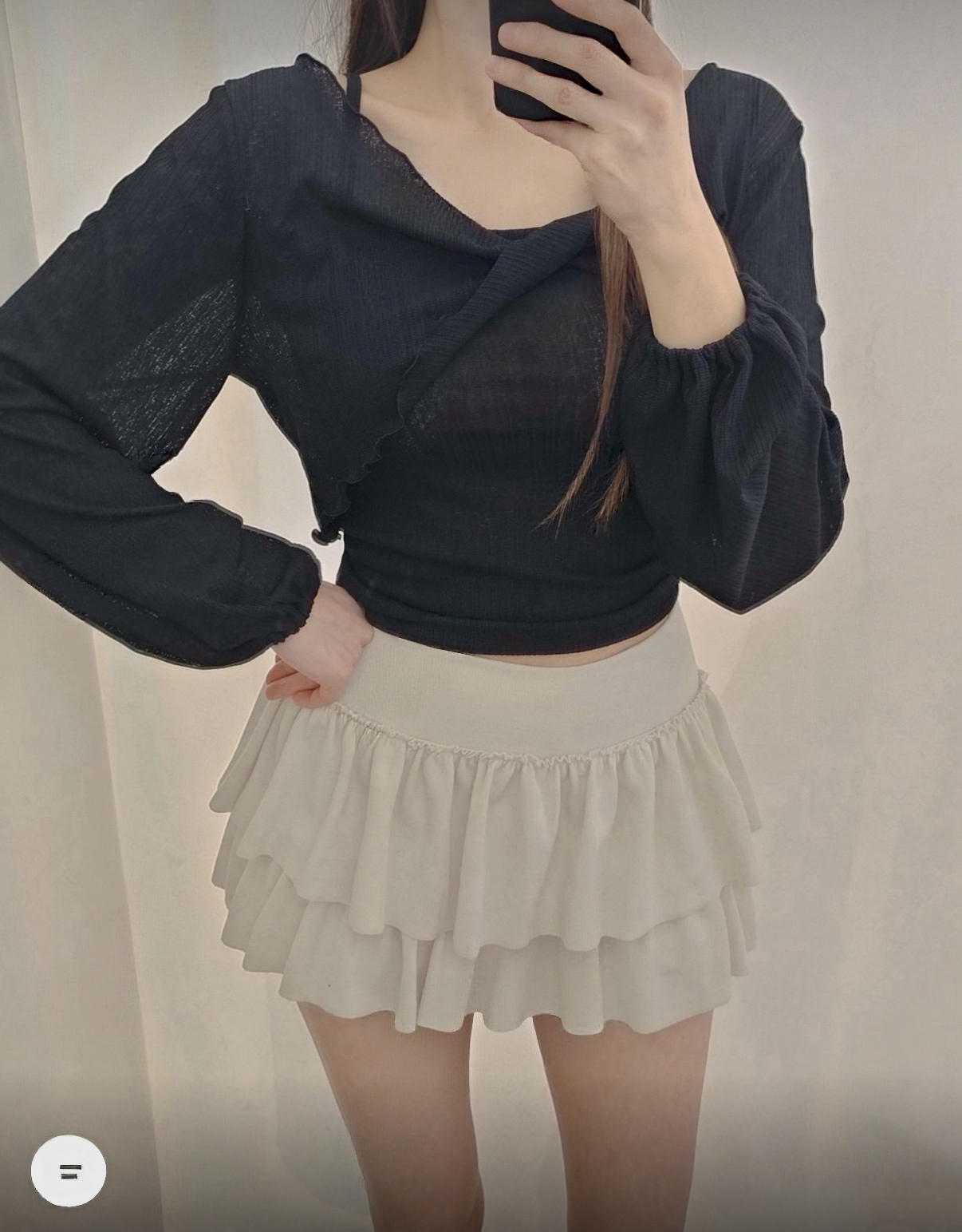 羅紋扭結外套背心set