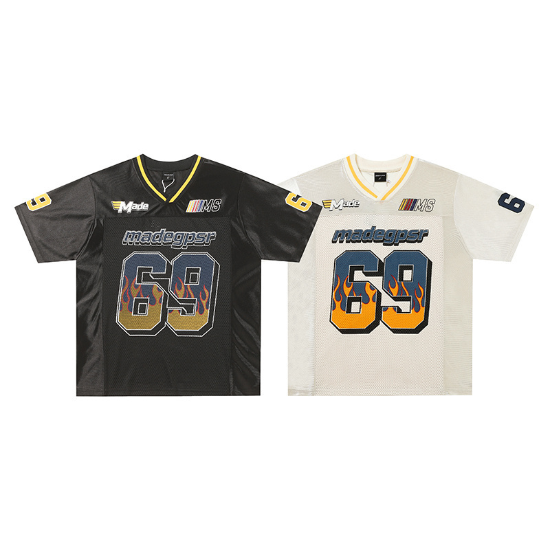 《S.V》69火焰網眼賽車球衣