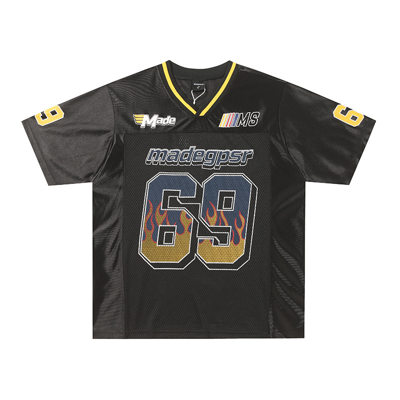 《S.V》69火焰網眼賽車球衣