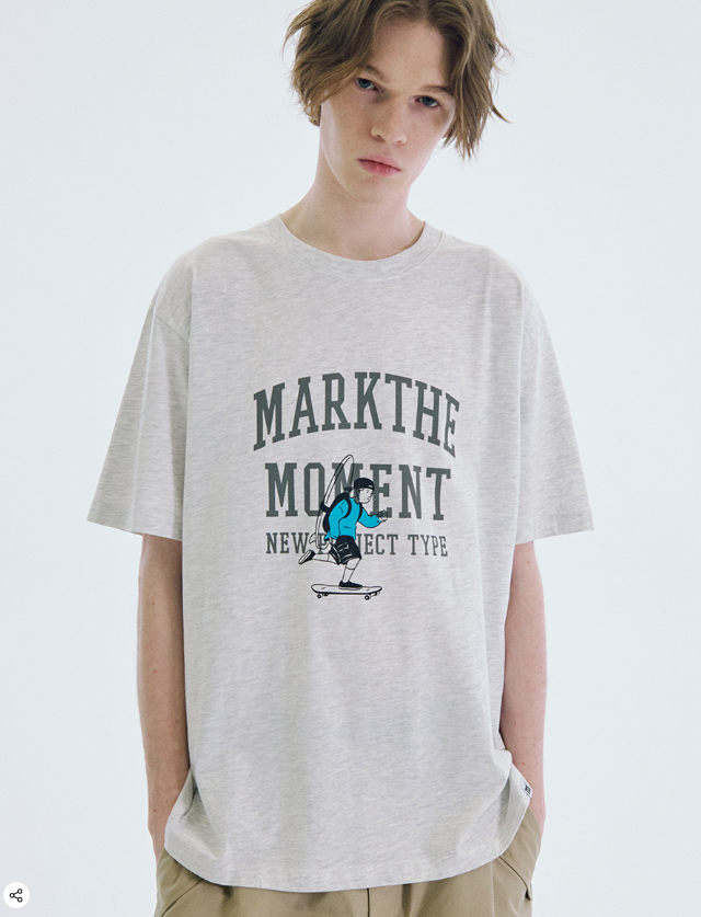 【韓國預購】AKR022519 MARKM 大Logo款短袖上衣