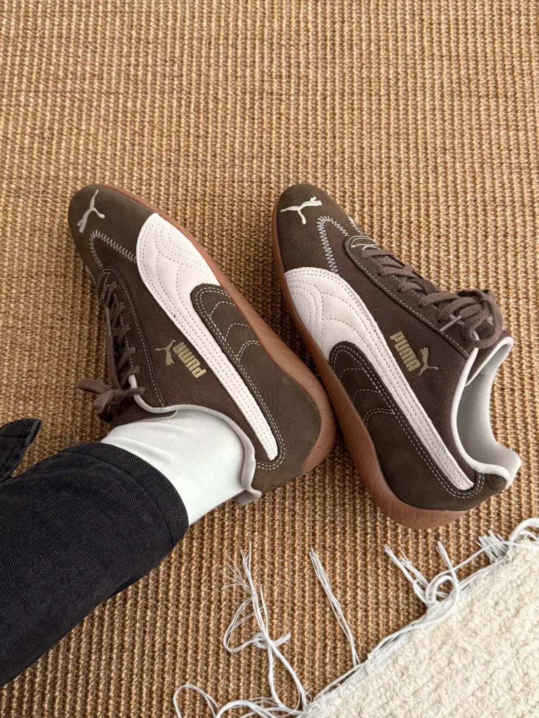 PUMA SPEEDCAT WINE CLUB 摩卡餅乾 麂皮 賽車鞋