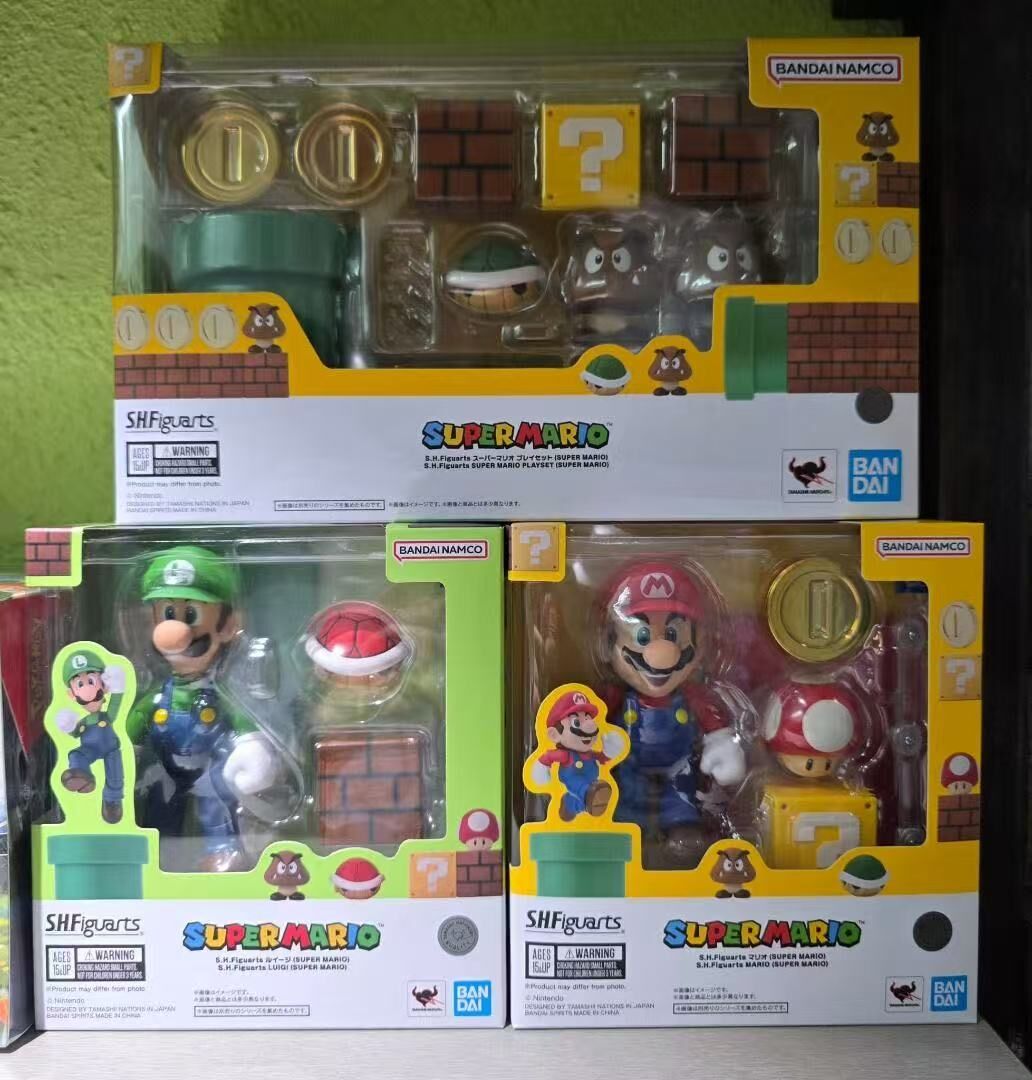 Bandai SHF s.h.figuarts Super Mario 超級瑪利歐 瑪利奧 套裝 Set