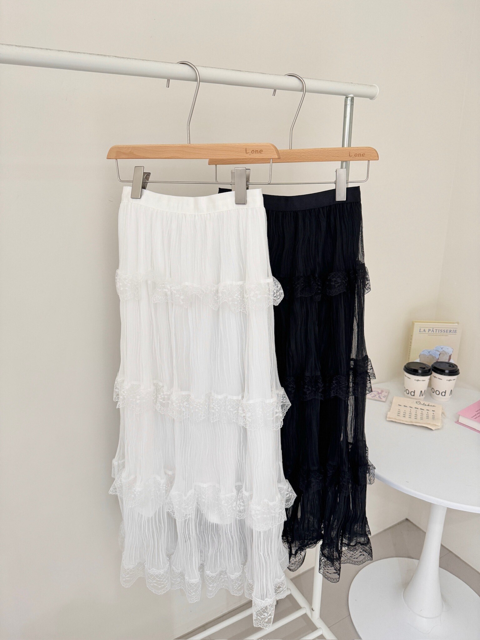 波紋蕾絲蛋糕裙