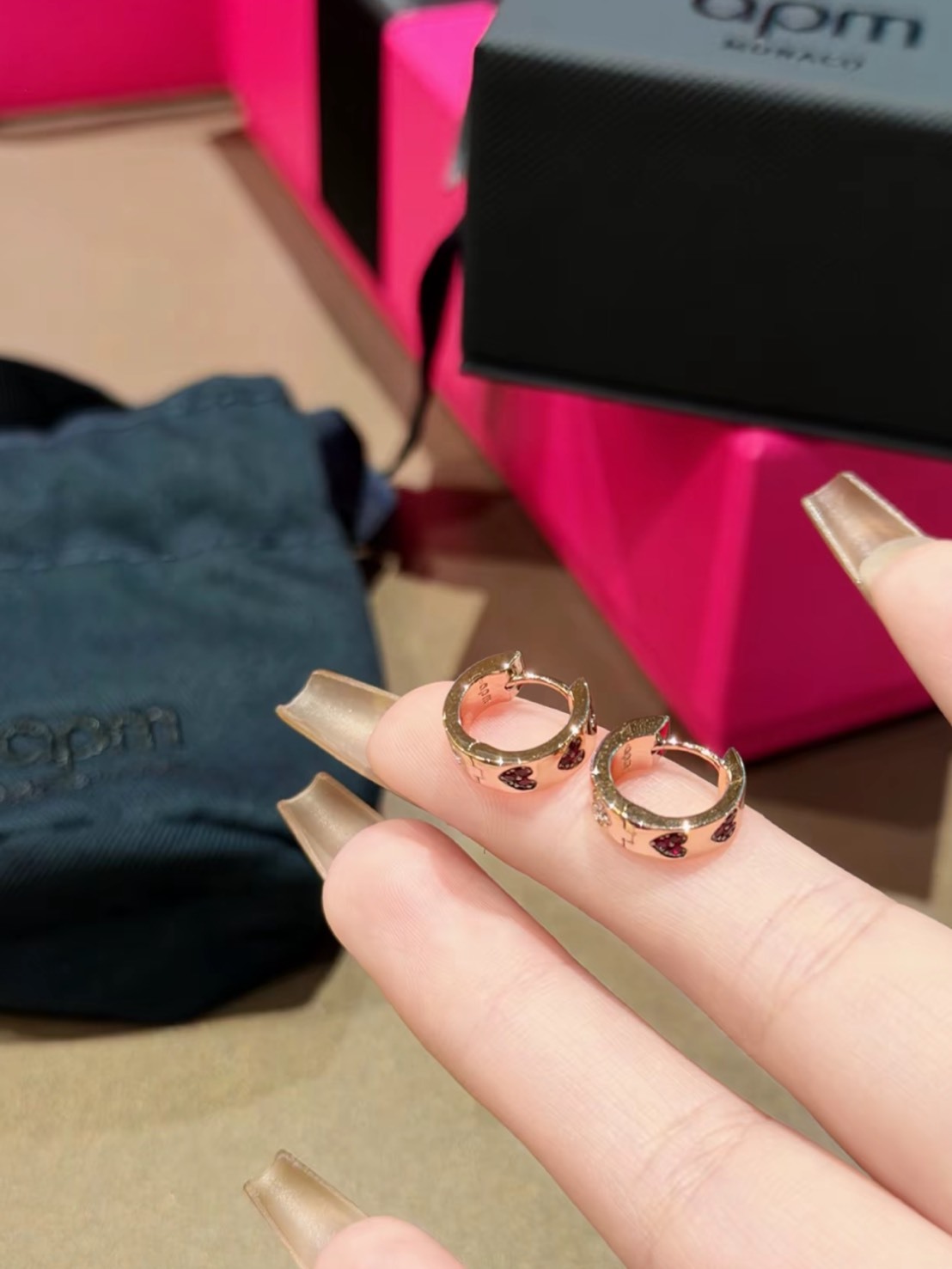 APM MONACO VALENTINE 系列 雙色鑽 耳環