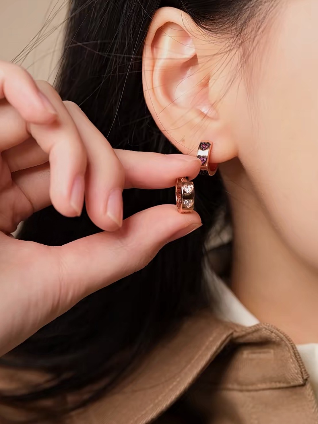 APM MONACO VALENTINE 系列 雙色鑽 耳環