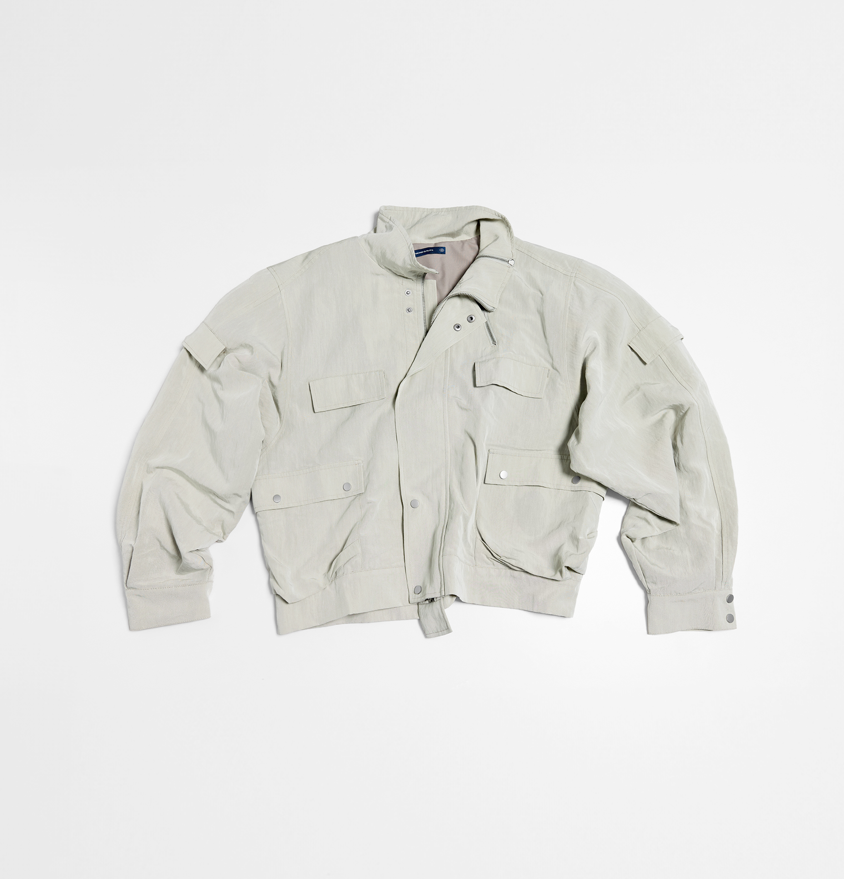 MELSIGN - Zip-up Pocket Short Jacket - Ivory