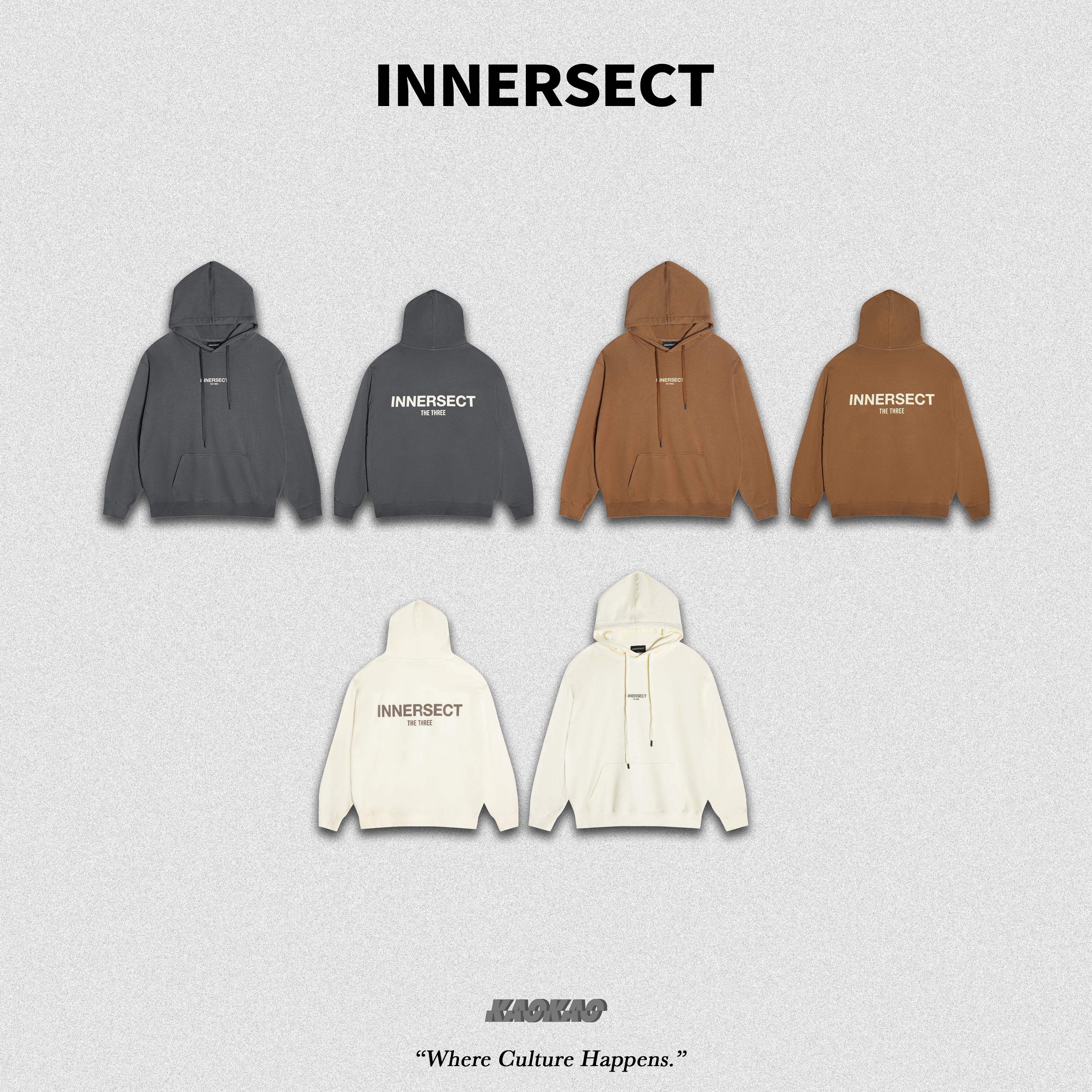 預購4/25抵台 INNERSECT 三生萬物 小LOGO 內刷毛 帽T 帽上衣【INN24SSTHD086】