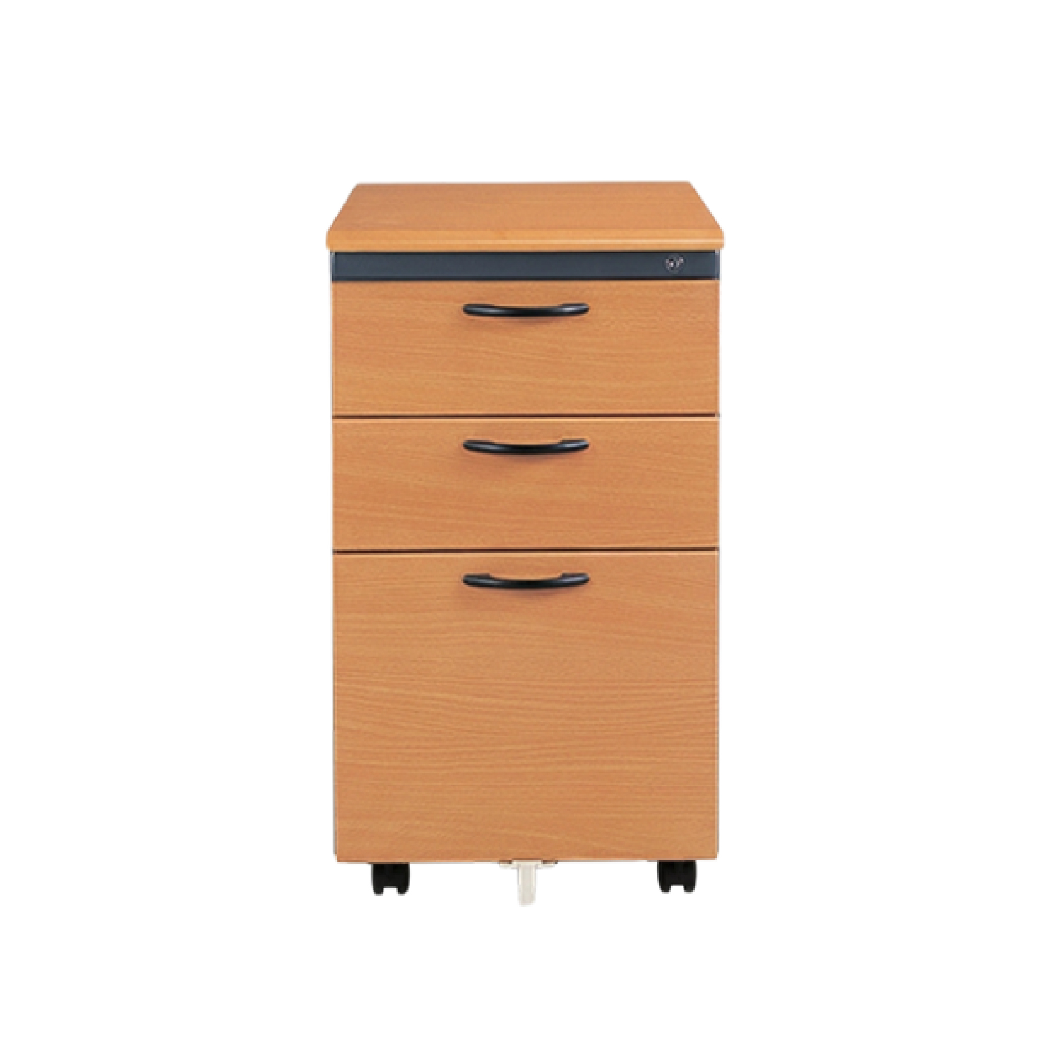 SKD木紋/深灰活動櫃-H65cm