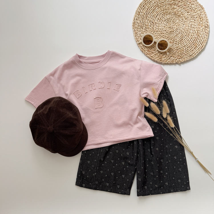 蒲公英牛仔寬褲