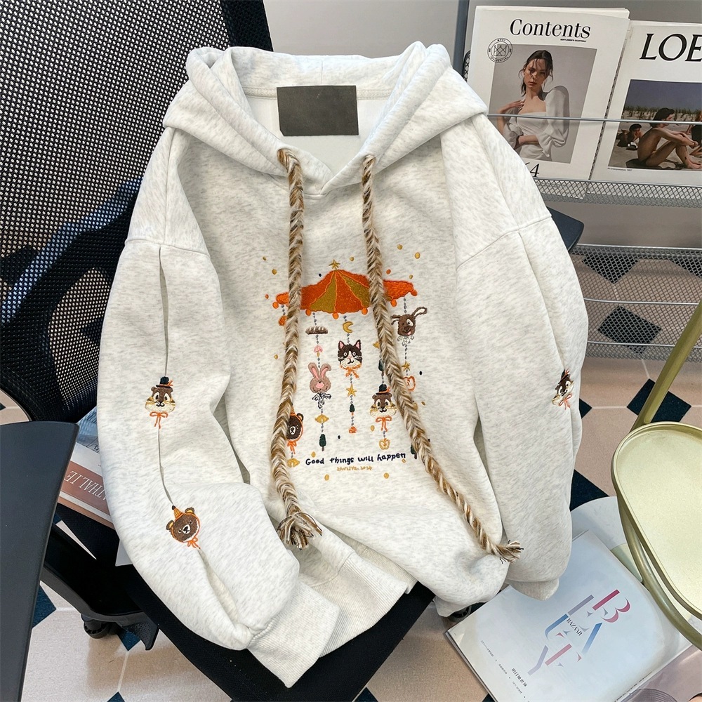 Carousel Embroidery Hoodie
