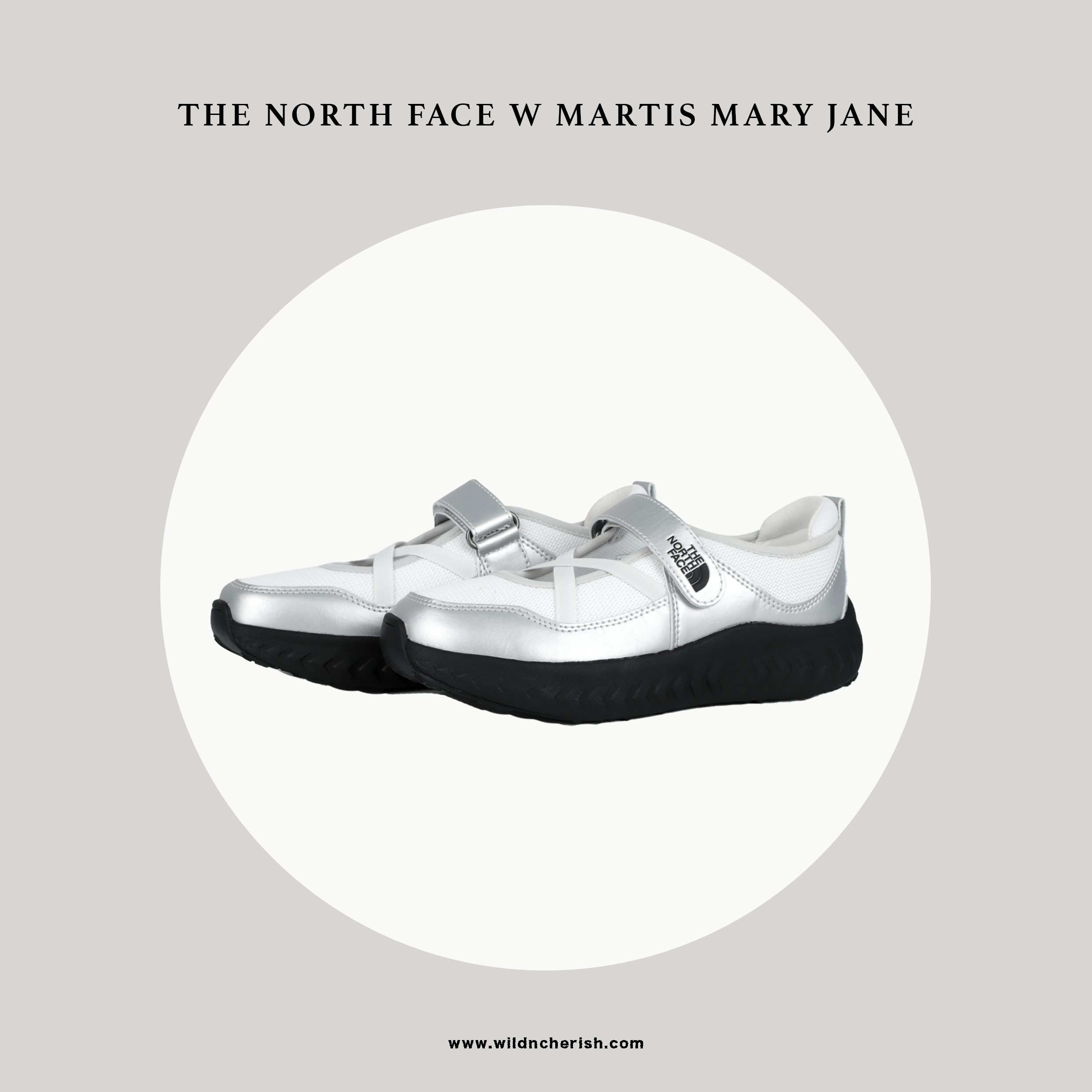 預訂 | The North Face W Martis Mary Jane 銀色 瑪莉珍 韓國限定