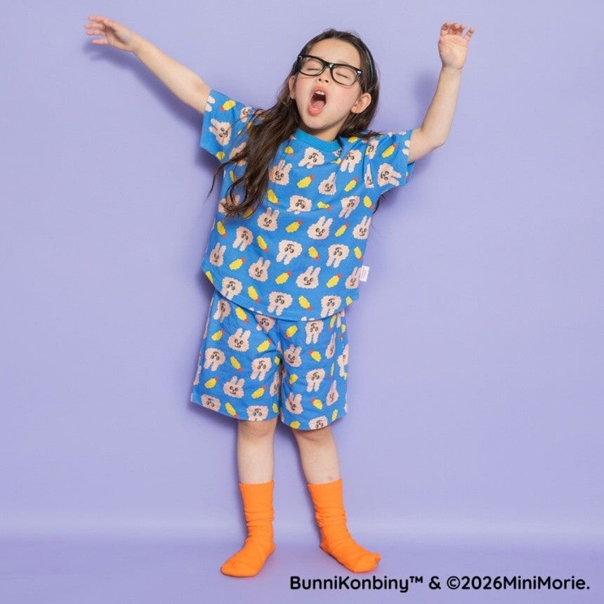 日本 便利店兔 親子滿版家居套裝 3色