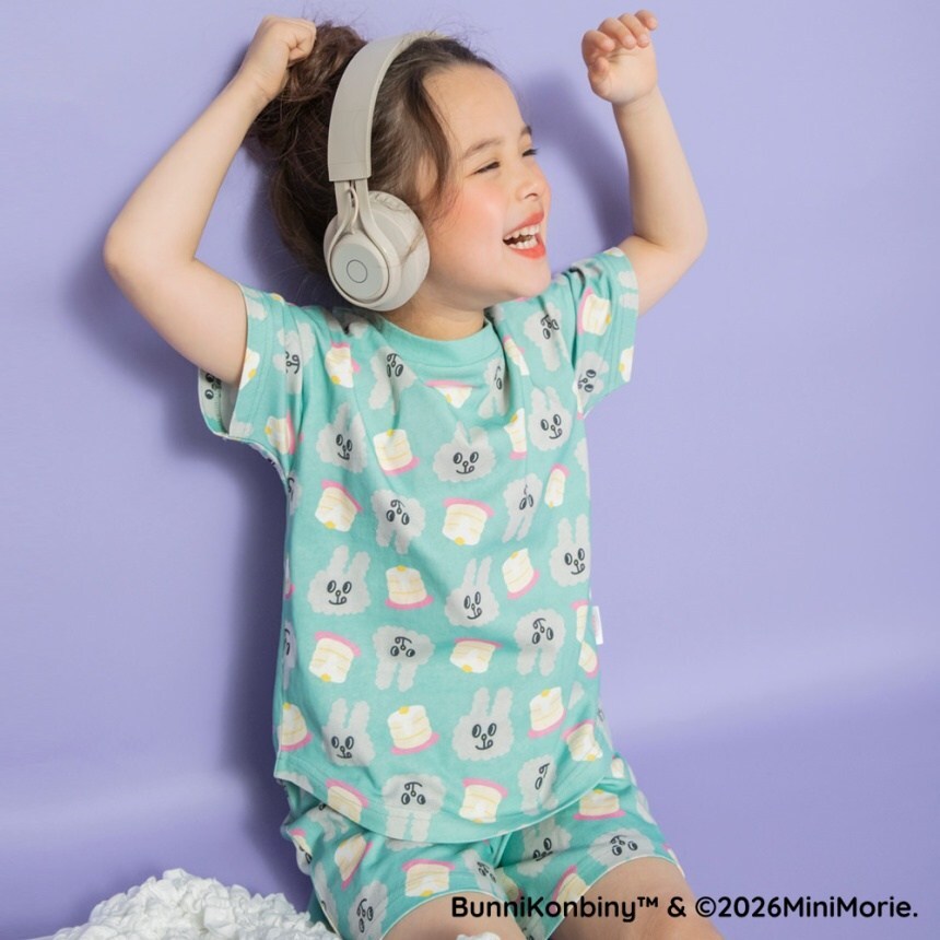 日本 便利店兔 親子滿版家居套裝 3色