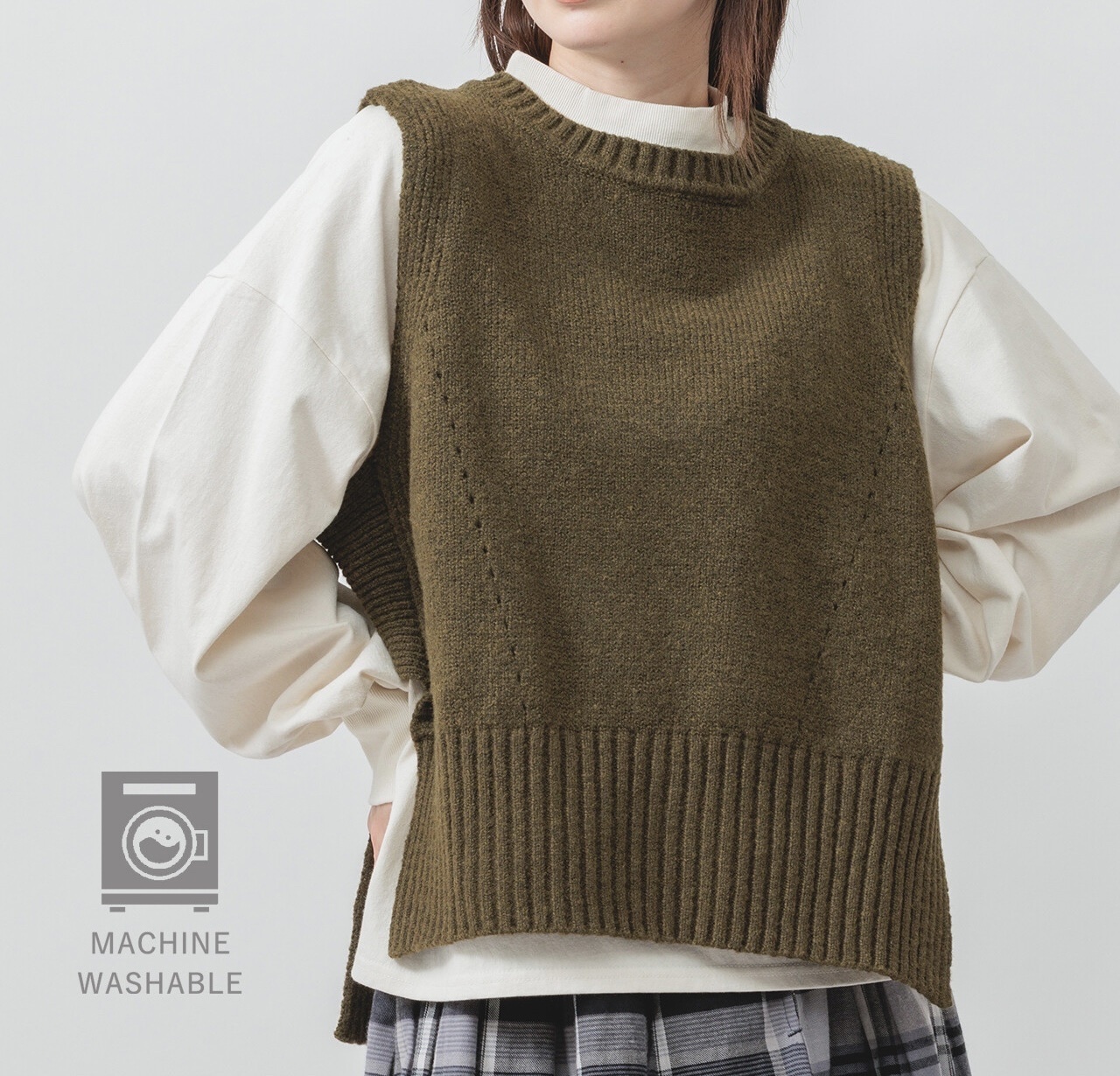 🌿可機洗 橄欖色 冷背心