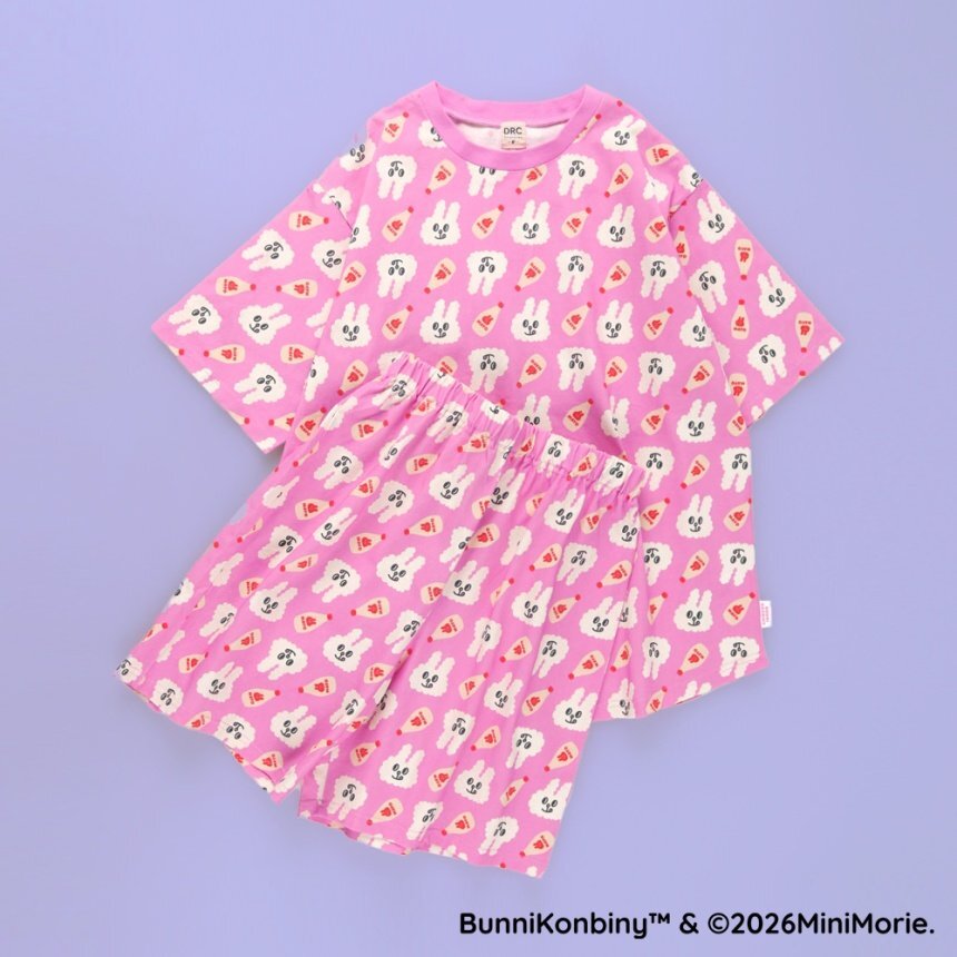 【大人款】日本 便利店兔 親子滿版家居套裝 3色