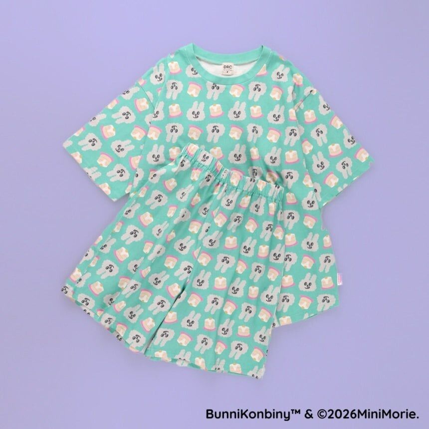 【大人款】日本 便利店兔 親子滿版家居套裝 3色