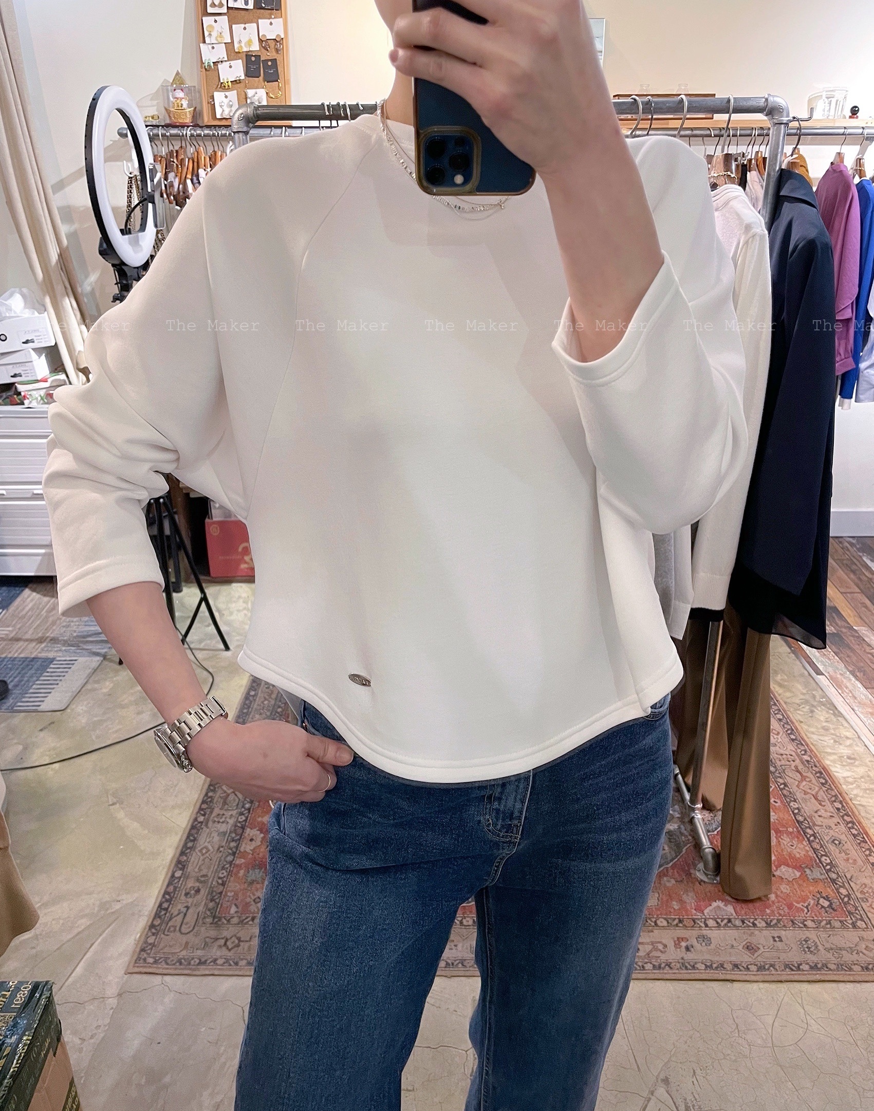 🦢 雲感輕盈立體修腰Tee 🦢