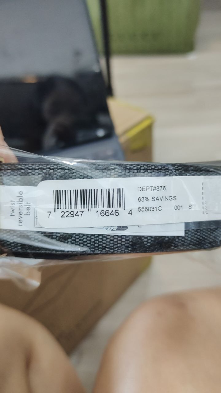 [S] MICHAEL KORS BLACK TWIST REVERSIBLE BELT, 556031C-001 (SMK1422)