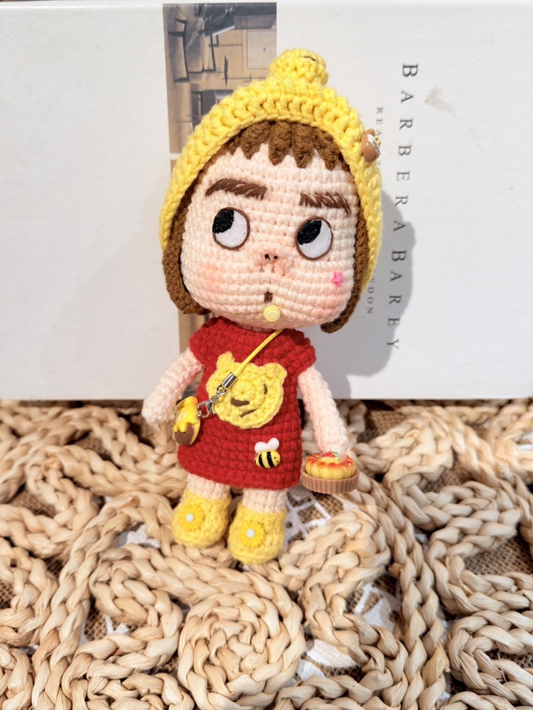 維尼帽子醜娃吊飾-21號『約16cm』