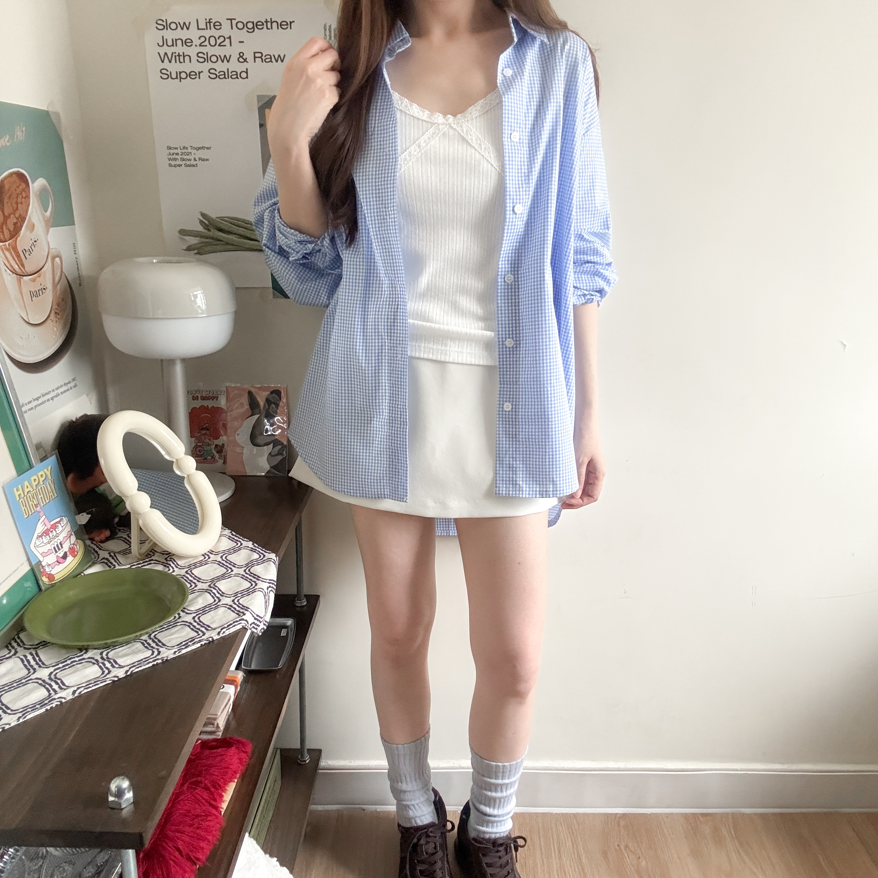 生命麵包格仔恤衫