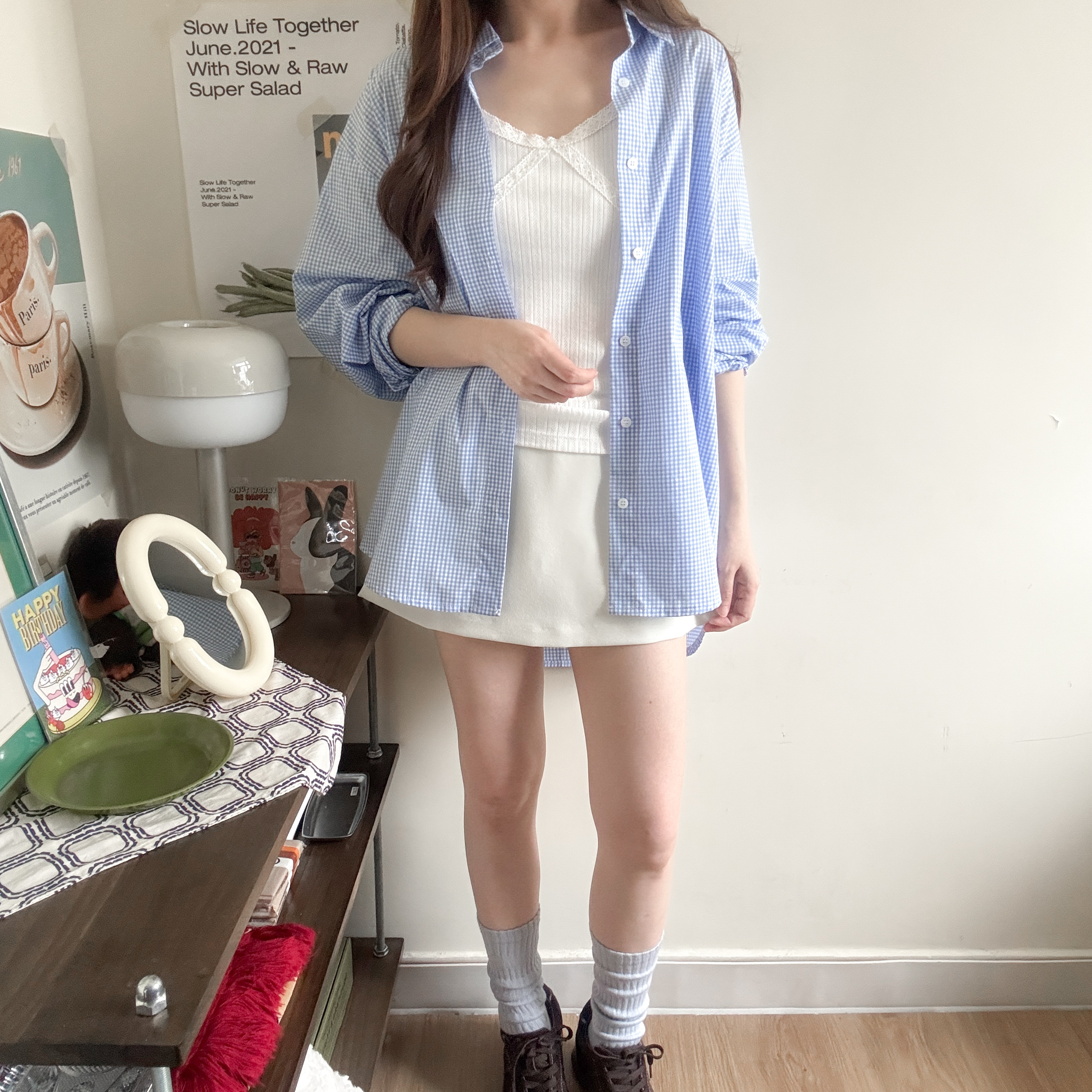 生命麵包格仔恤衫