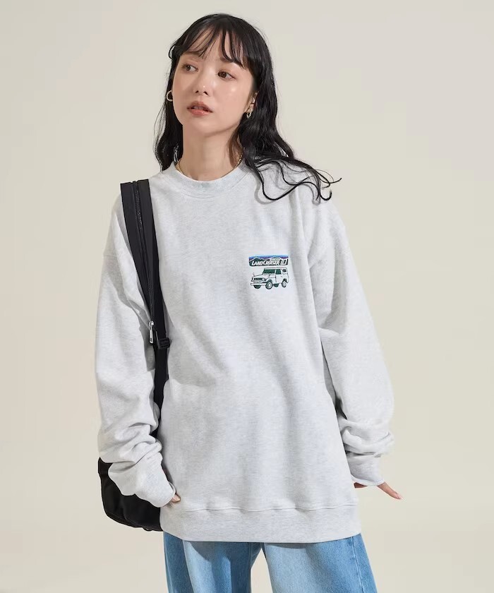 FREAK’S STORE 前後印花圓領套頭衛衣