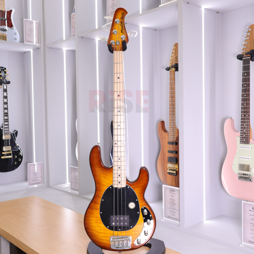 Sterling Ray34-QM Bass MN Quilted Maple HB 電貝斯