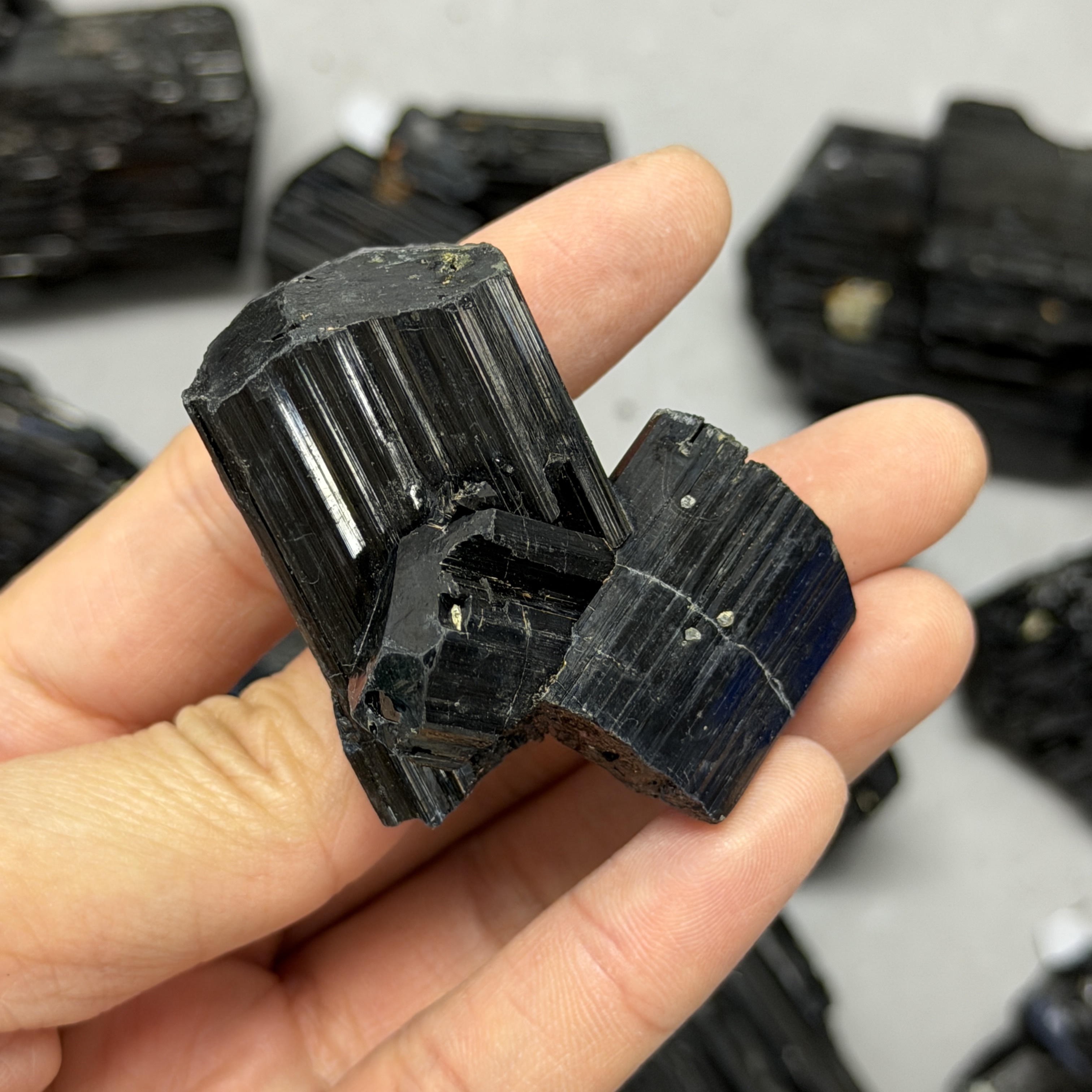 收藏品黑碧璽/電氣石礦標 TRR1834