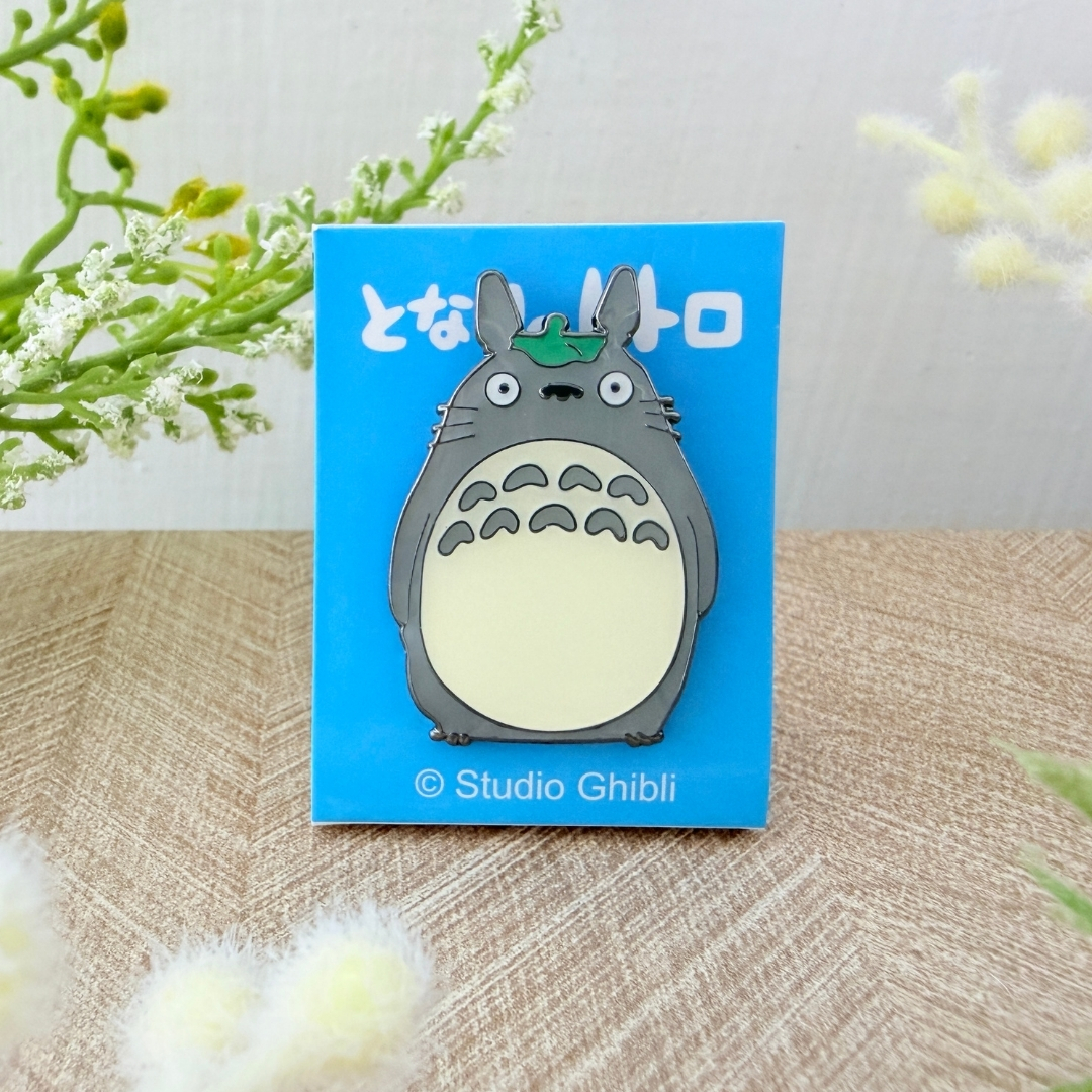 胸針 龍貓 荷葉在頭上