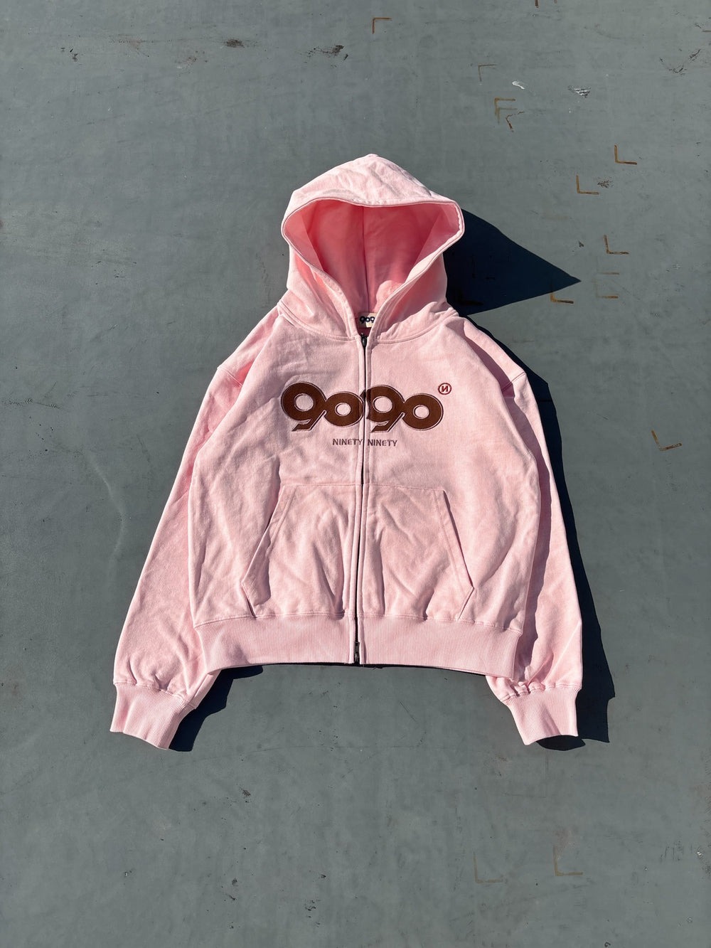 2026SS 9090 OG Logo Assort Zip Hoodie 皮革水鑽國旗連帽外套現貨
