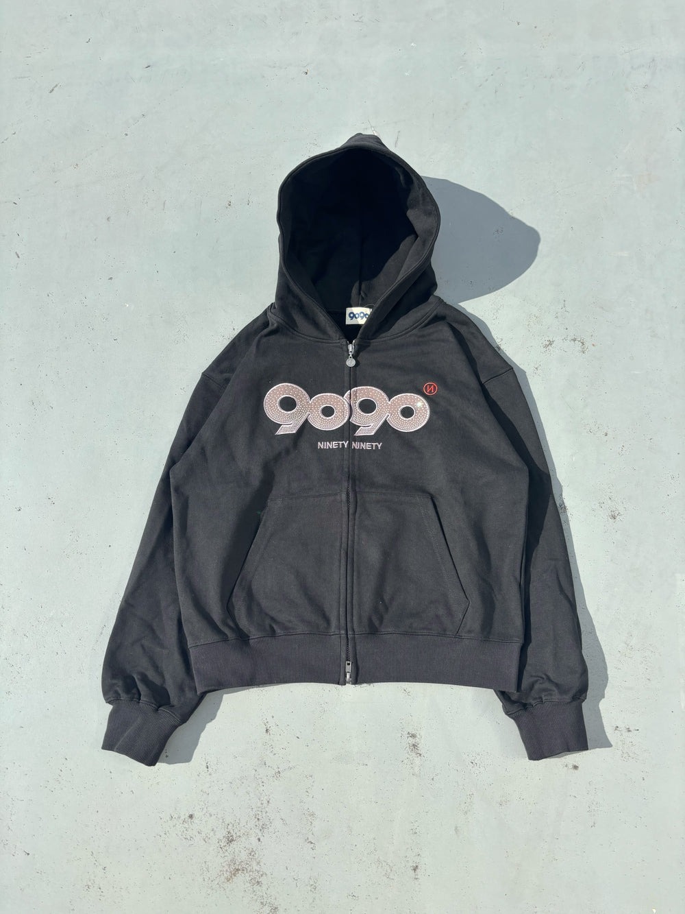 2026SS 9090 OG Logo Assort Zip Hoodie 皮革水鑽國旗連帽外套現貨