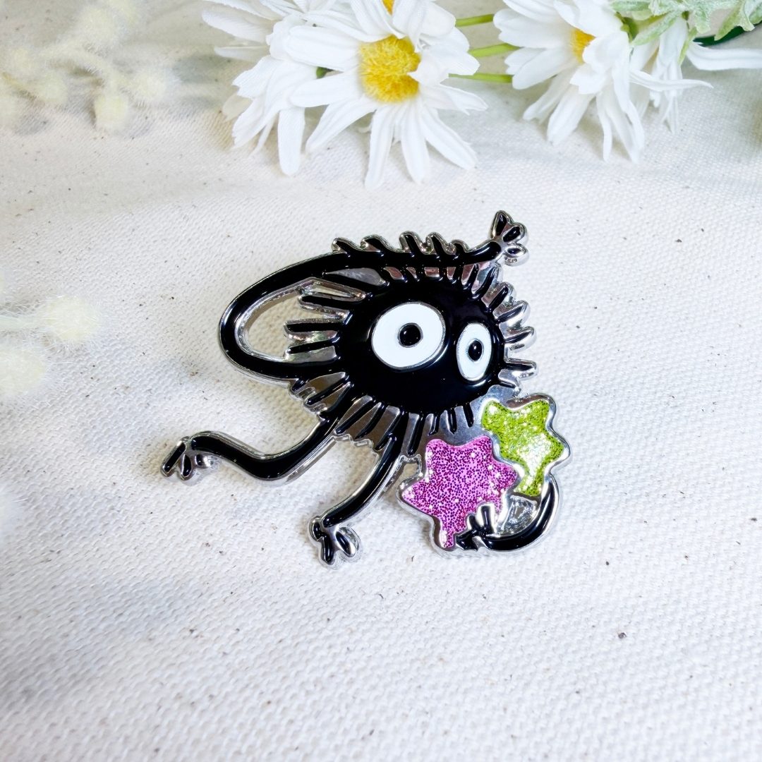 金屬胸針 神隱少女 煤煤蟲