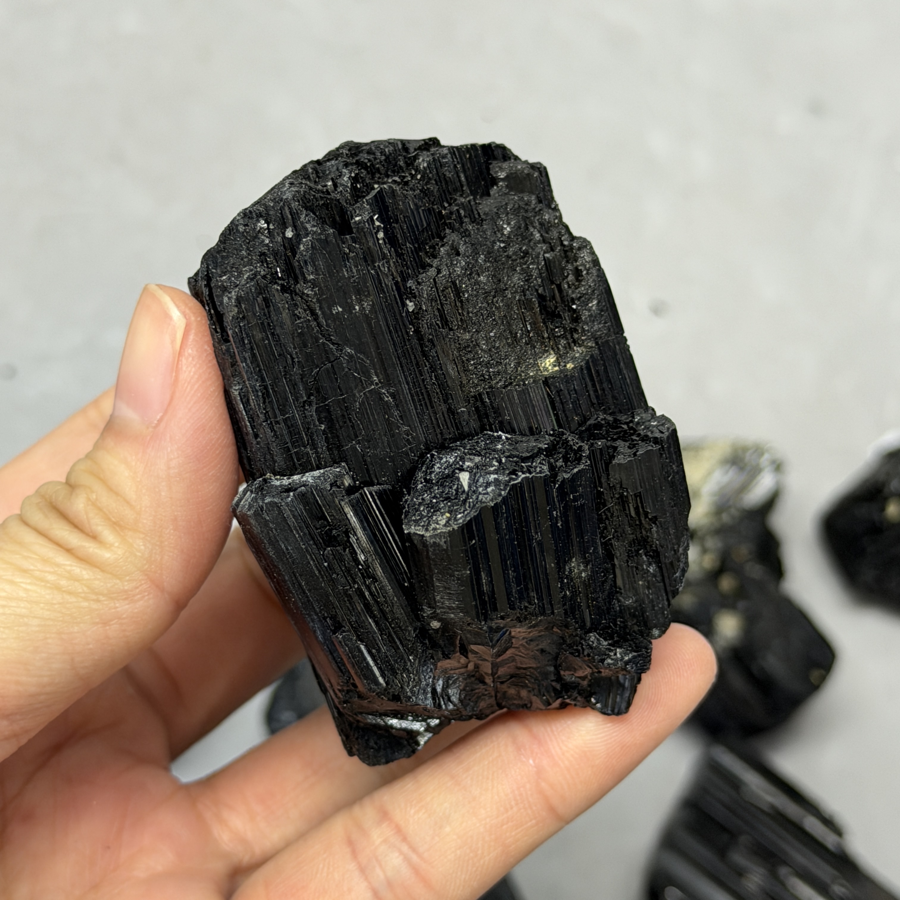 收藏品黑碧璽/電氣石礦標 TRR1829