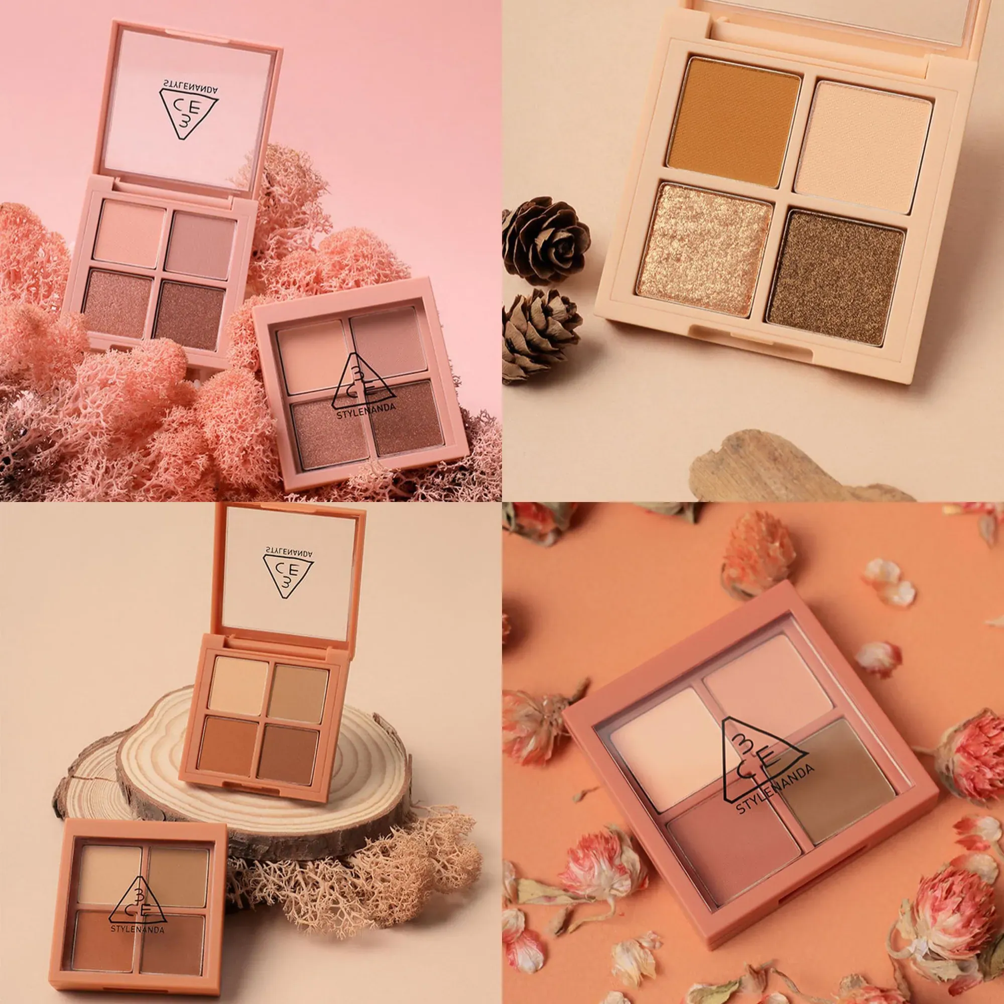 預 購 產 品 (7-10個工作天到貨)丨3CE 四色眼影盤 Mini 5款色號