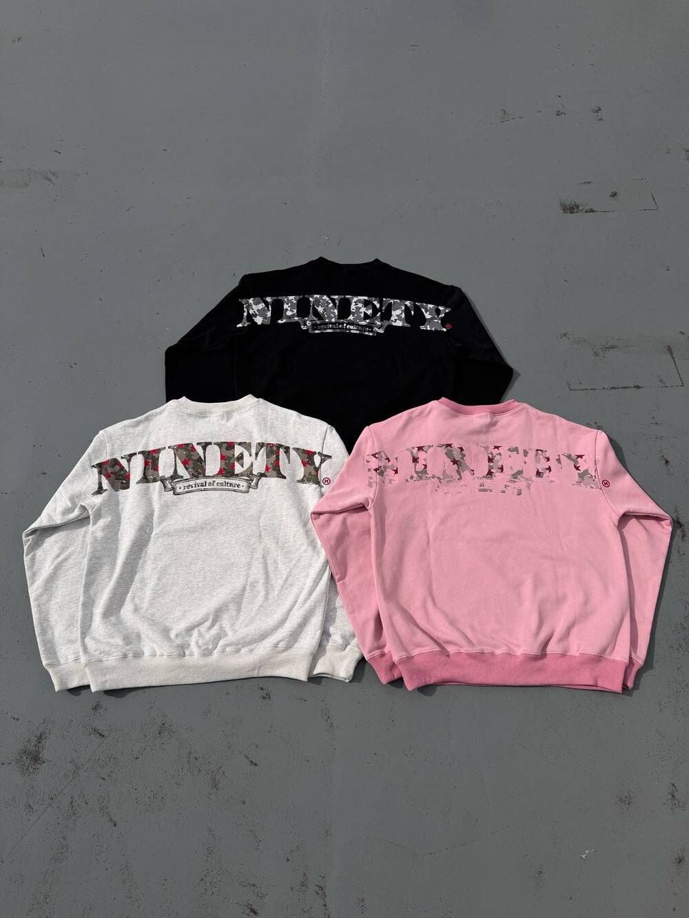 【9090】0228 發售 NINETY Logo Crewneck Sweat