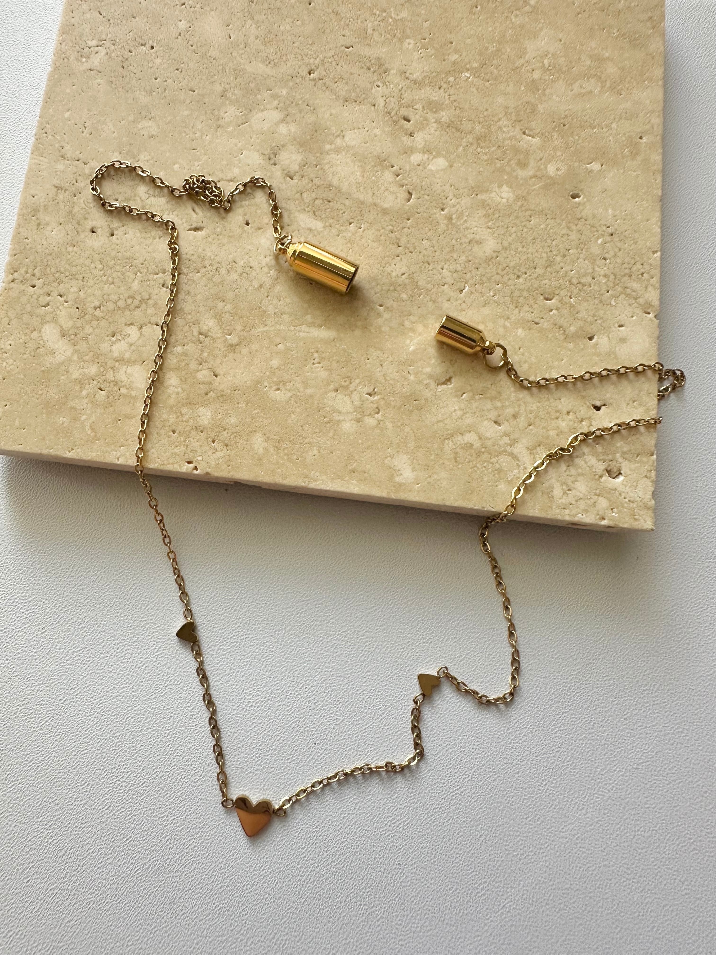 SS magnet love chain necklace