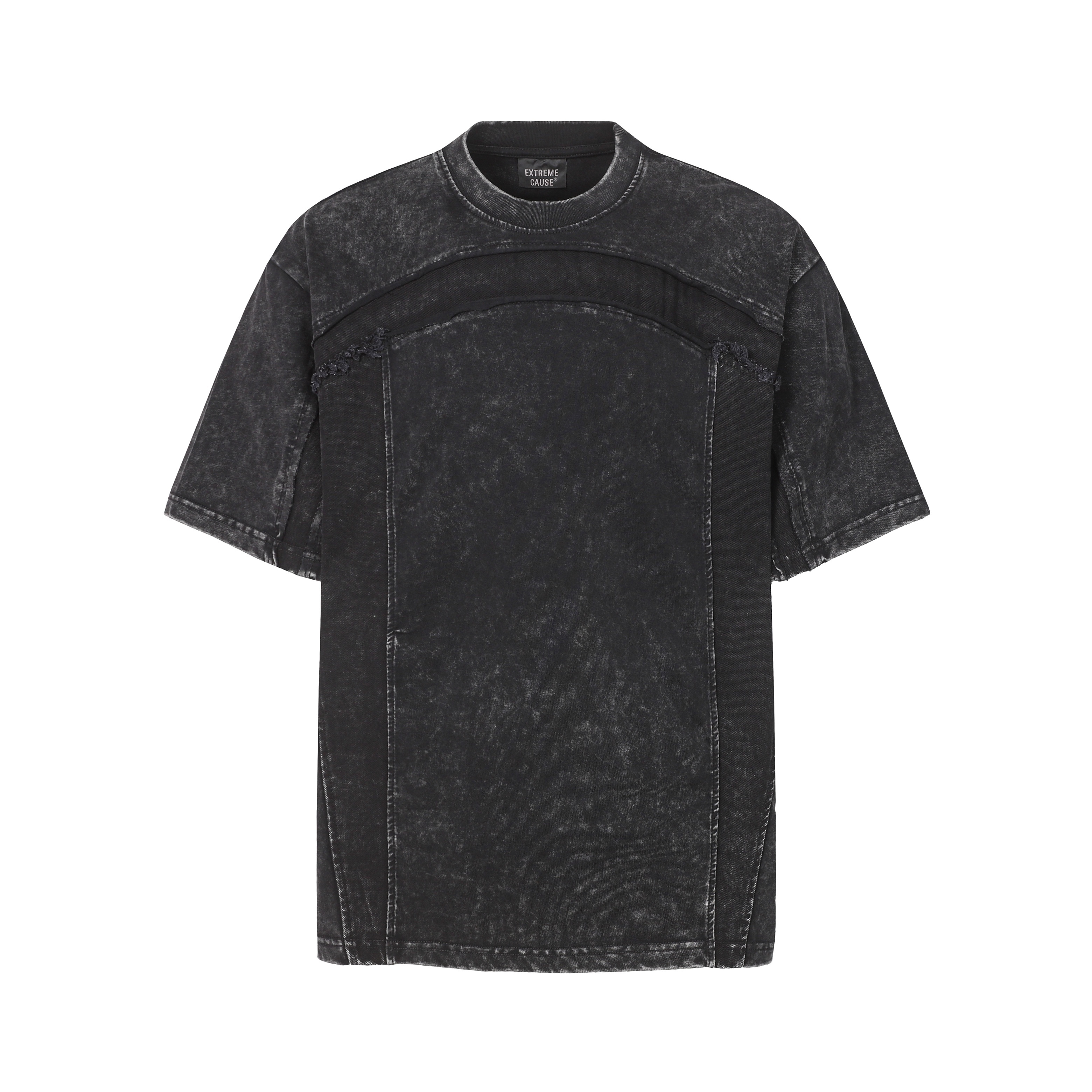 《S.V》裁斷拼接解構短T