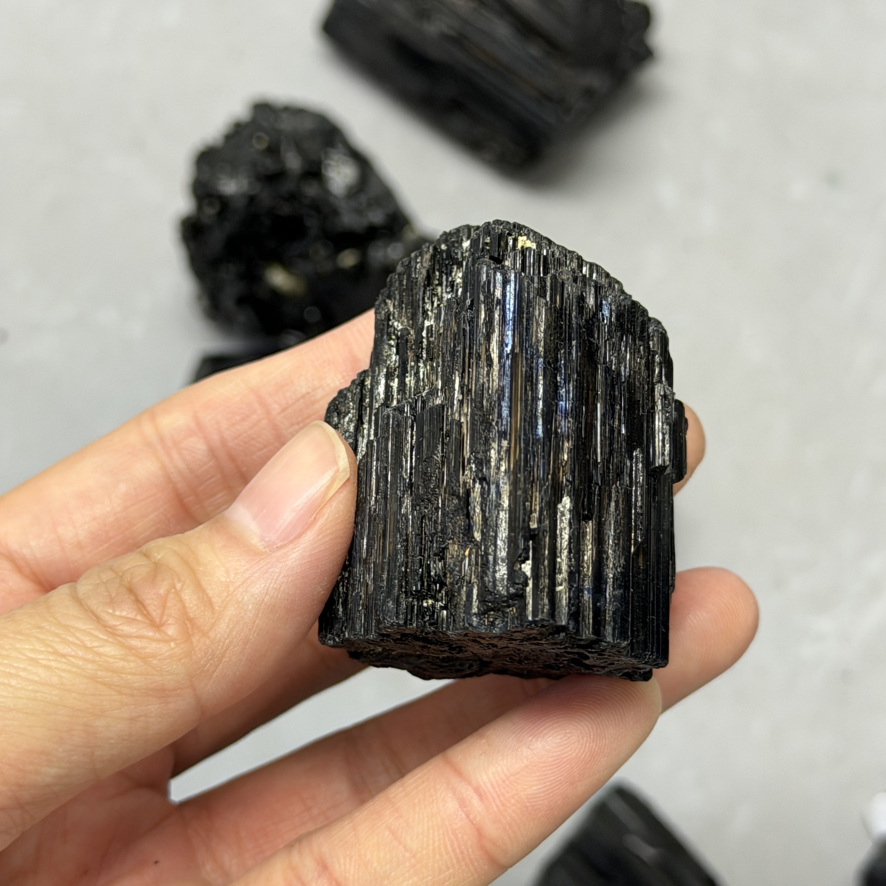 收藏品黑碧璽/電氣石礦標 TRR1825