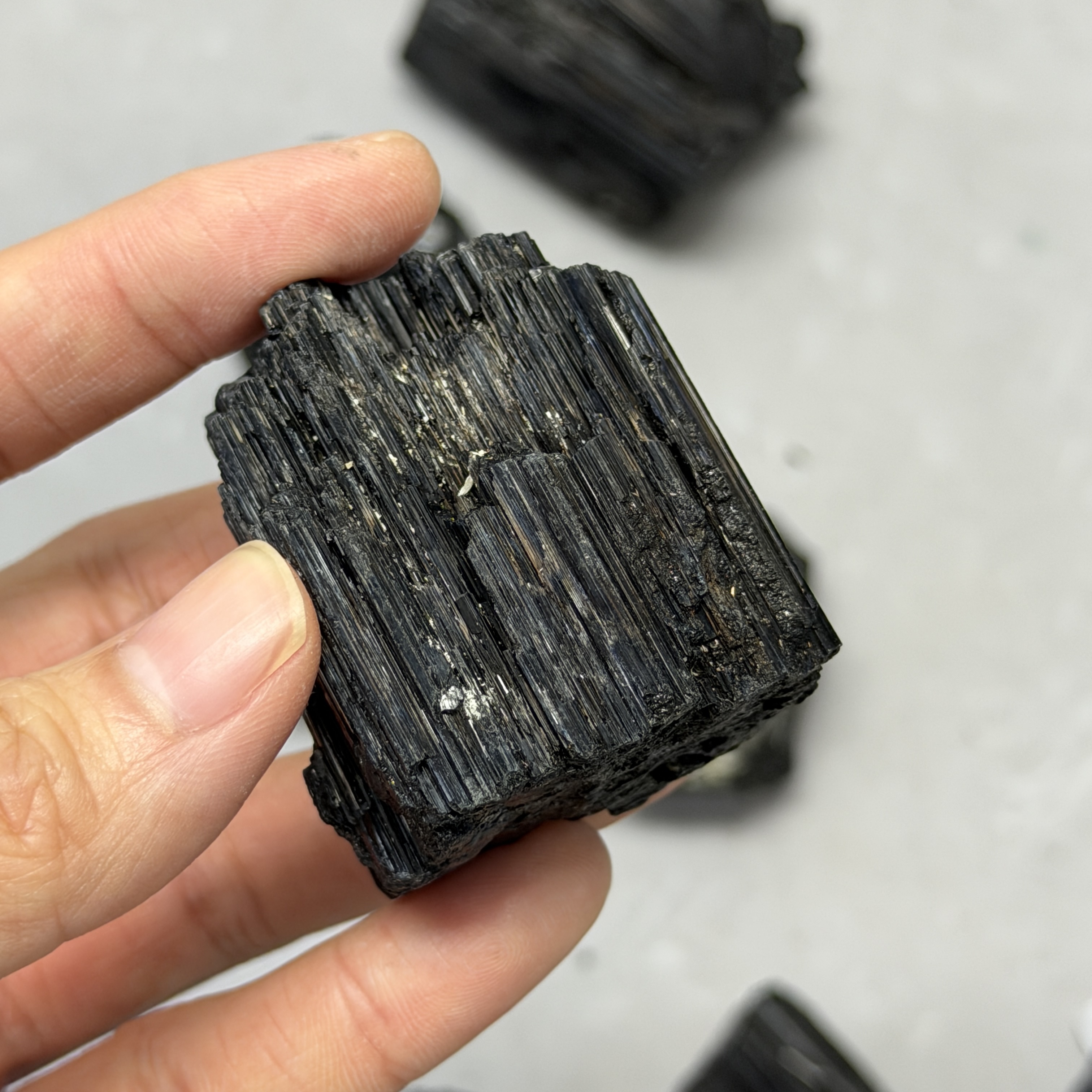 收藏品黑碧璽/電氣石礦標 TRR1825