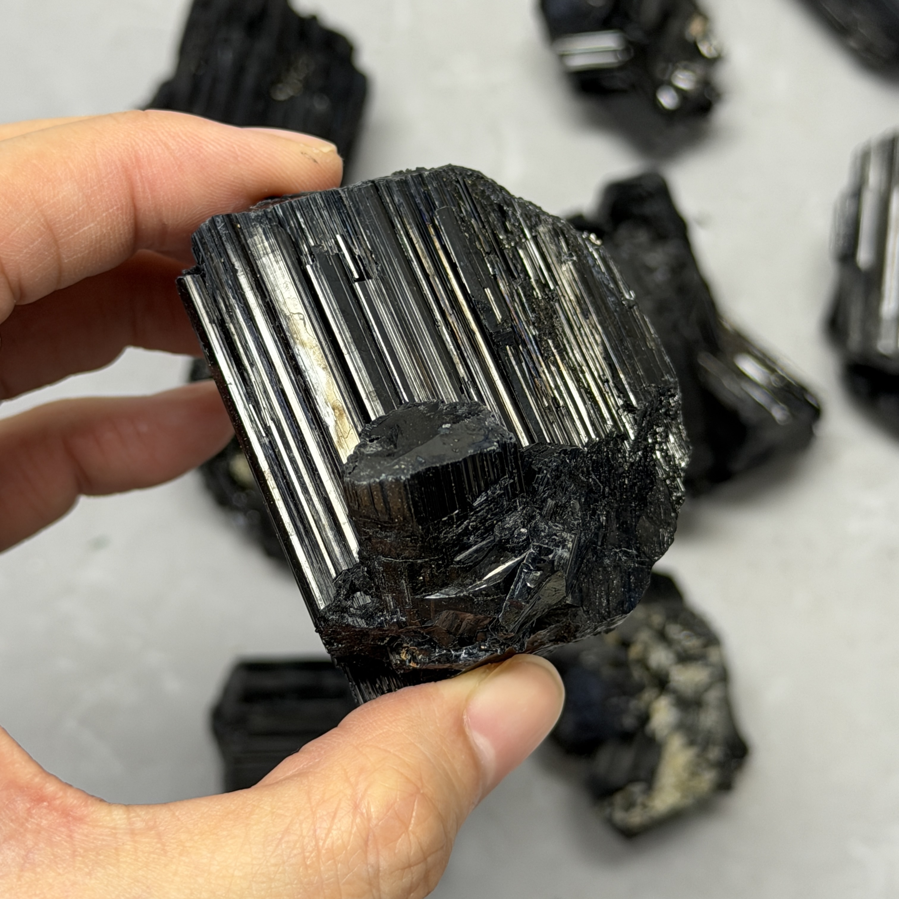 收藏品黑碧璽/電氣石礦標 TRR1821