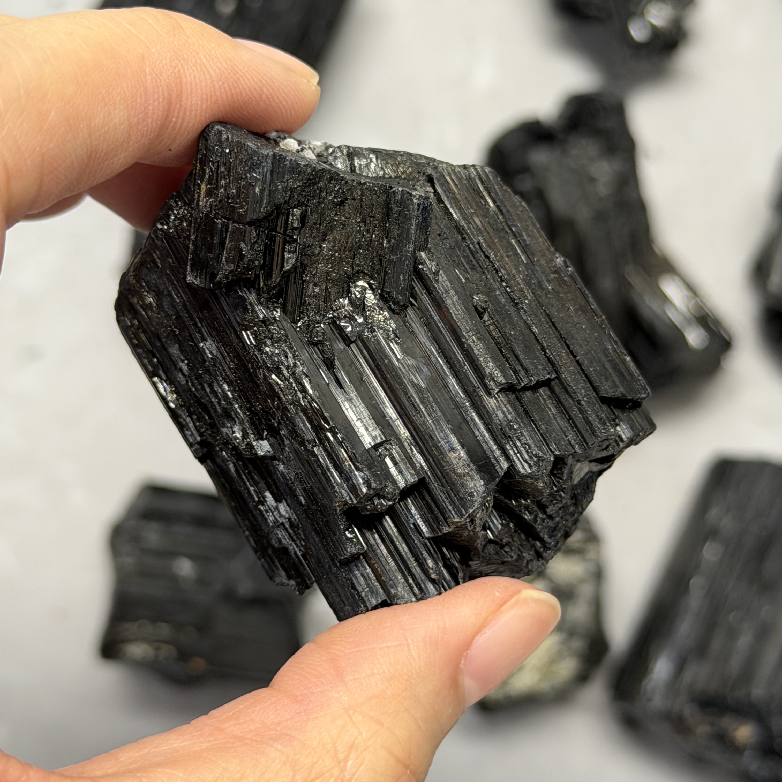 收藏品黑碧璽/電氣石礦標 TRR1818