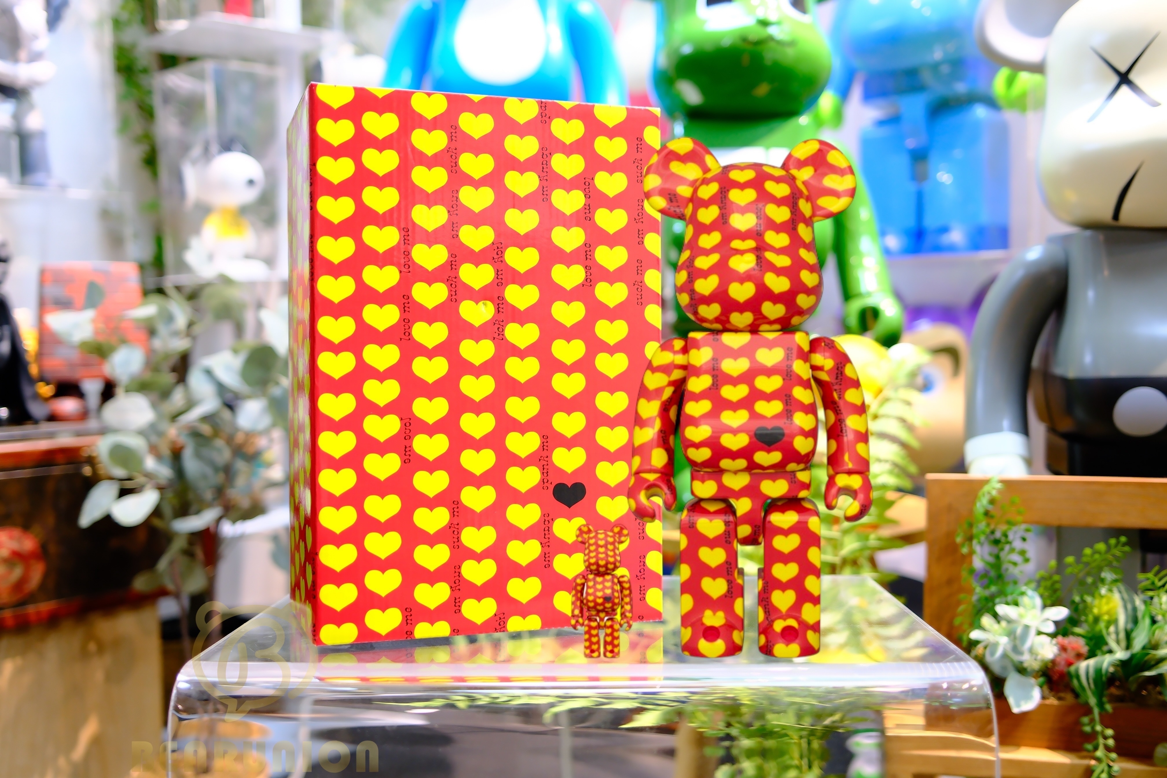 🎏預訂🎏Bearbrick 400% 100% Yellow Heart Revers