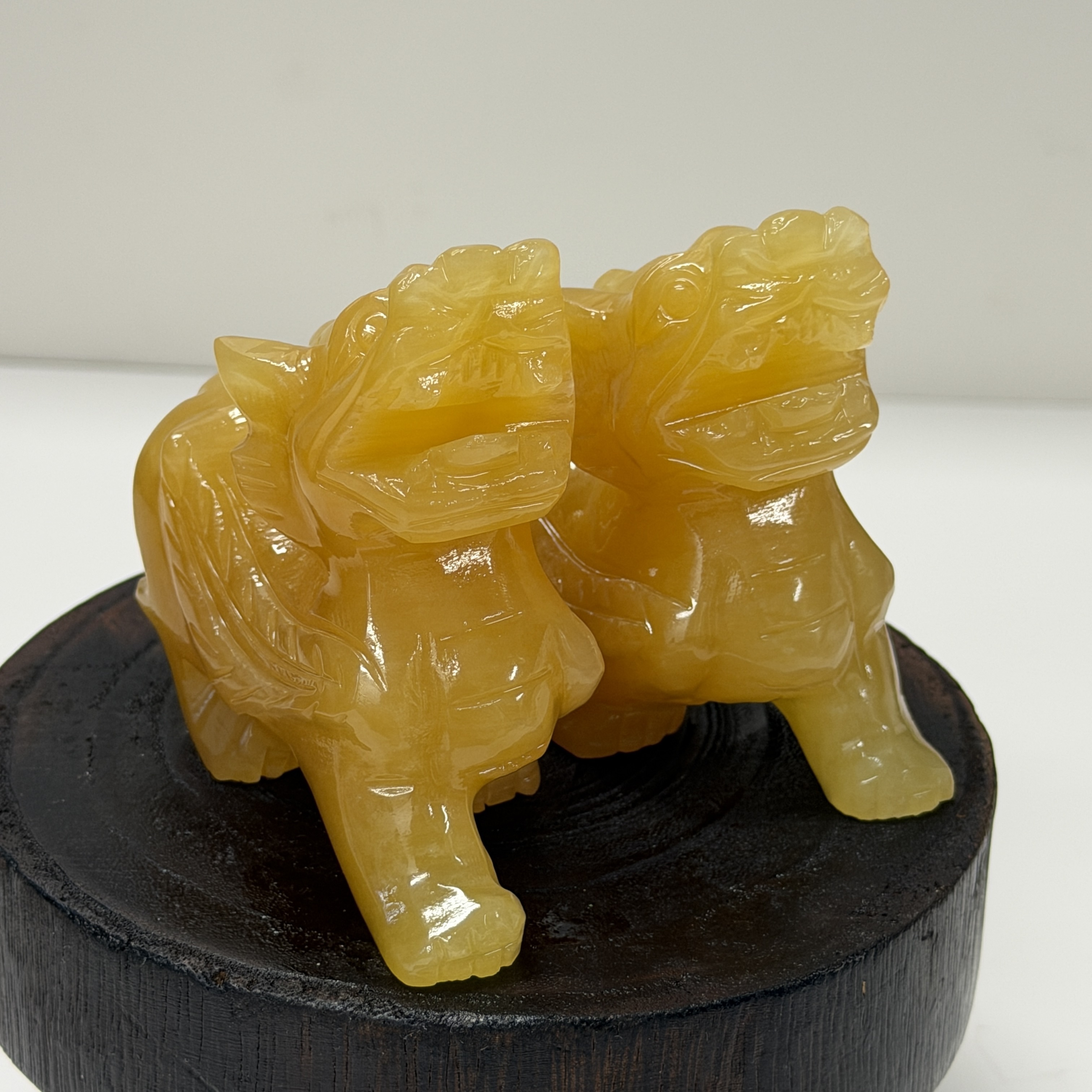 黃玉貔貅1對 WQ1674