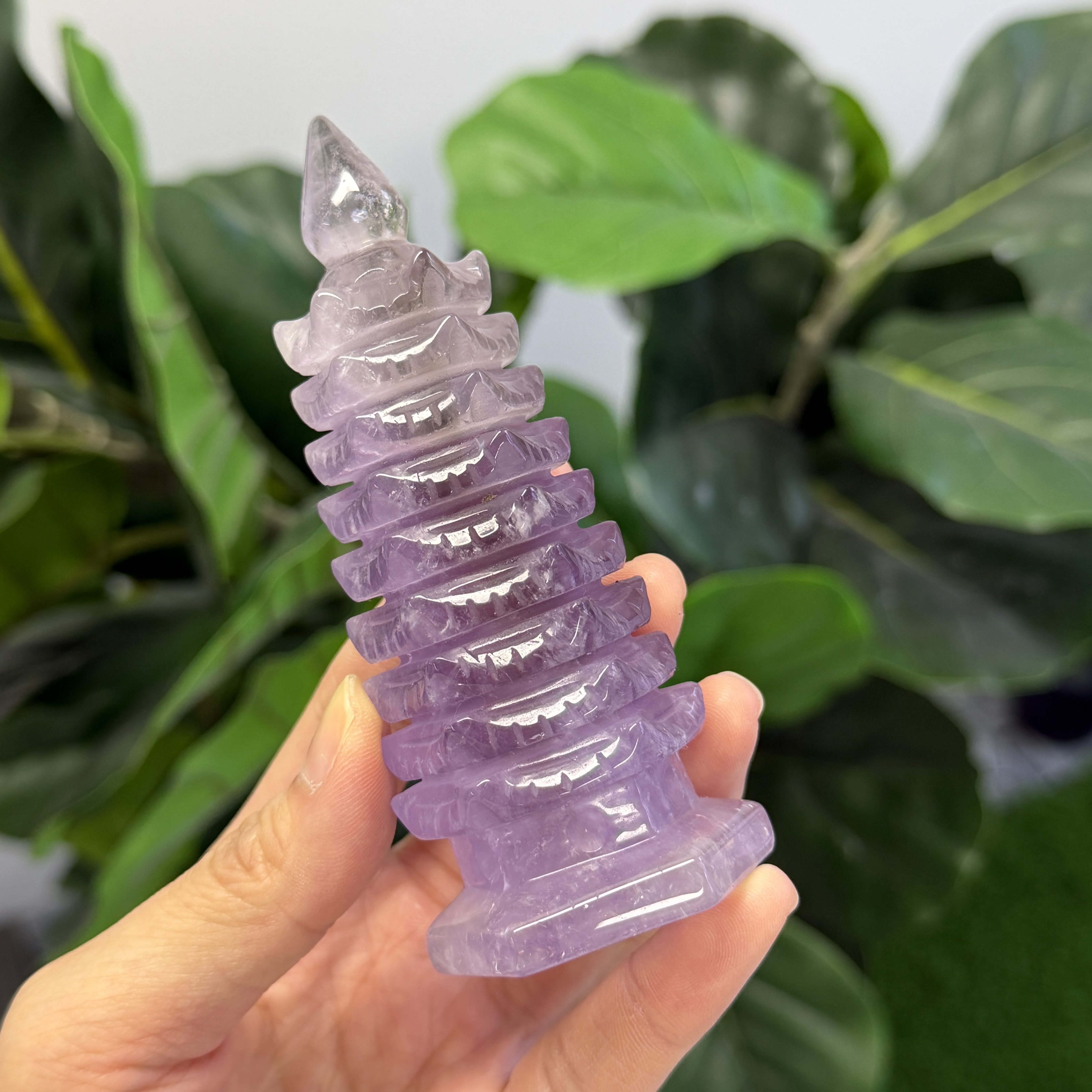 紫黃晶文昌塔 11cm WQ1675