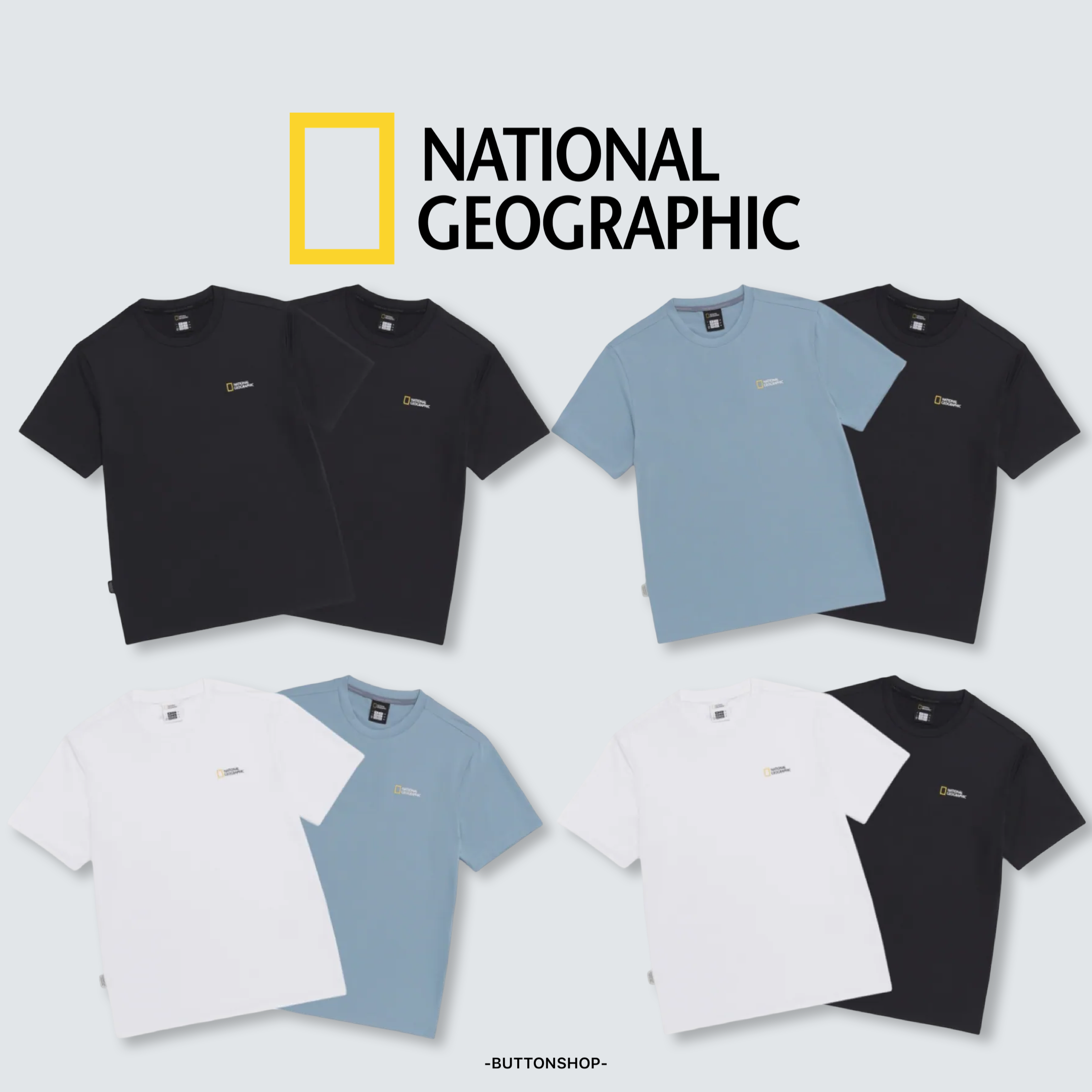 【現貨】NATIONAL GEOGRAPHIC 國家地理 涼感小logo短tee 兩件組 N265UPA010